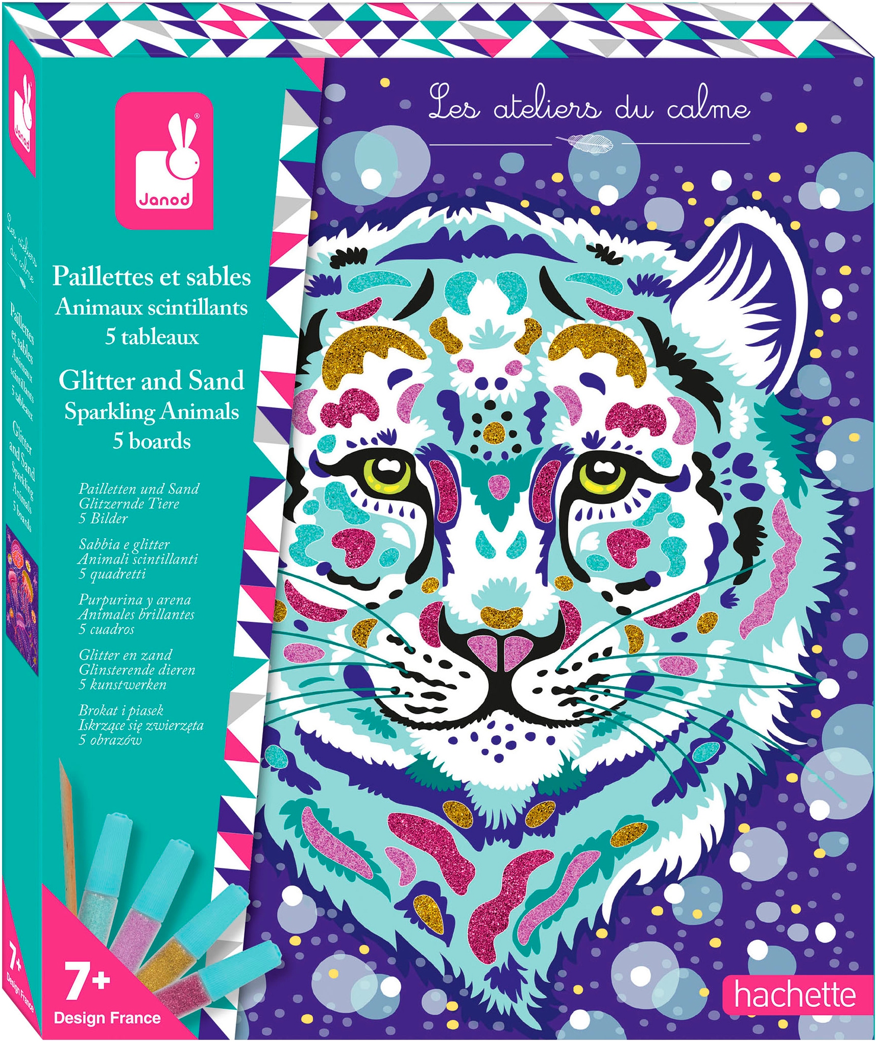 Janod Kreativset »Glitter und Sand - Glitzernde Tiere«