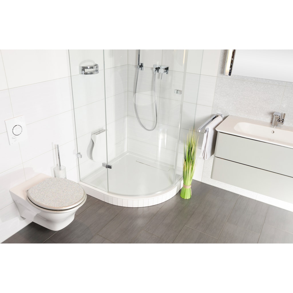 Sanilo WC-Sitz »Crystal Silver«