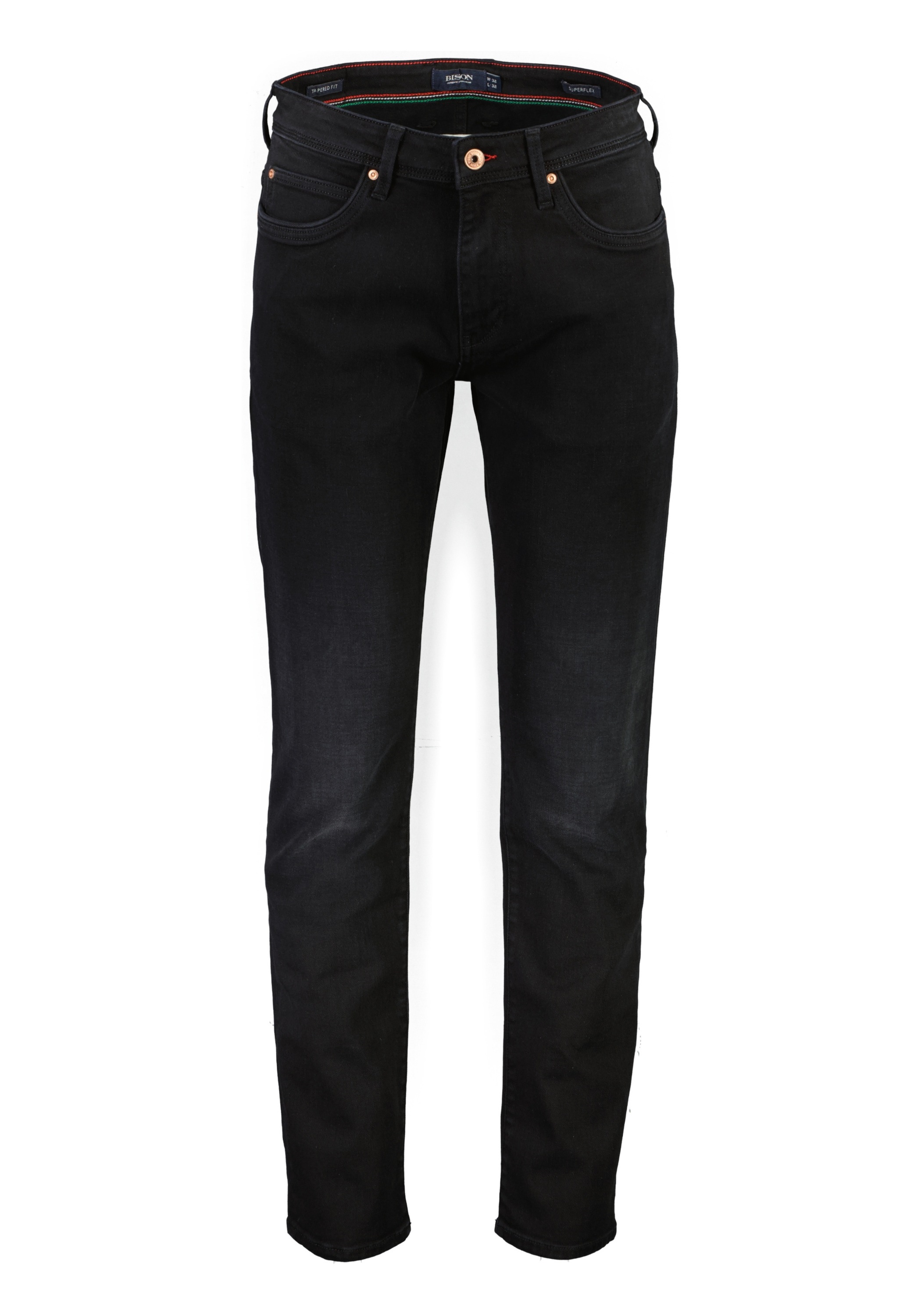 BISON 5-Pocket-Jeans "Jeans Tapered Fit" günstig online kaufen