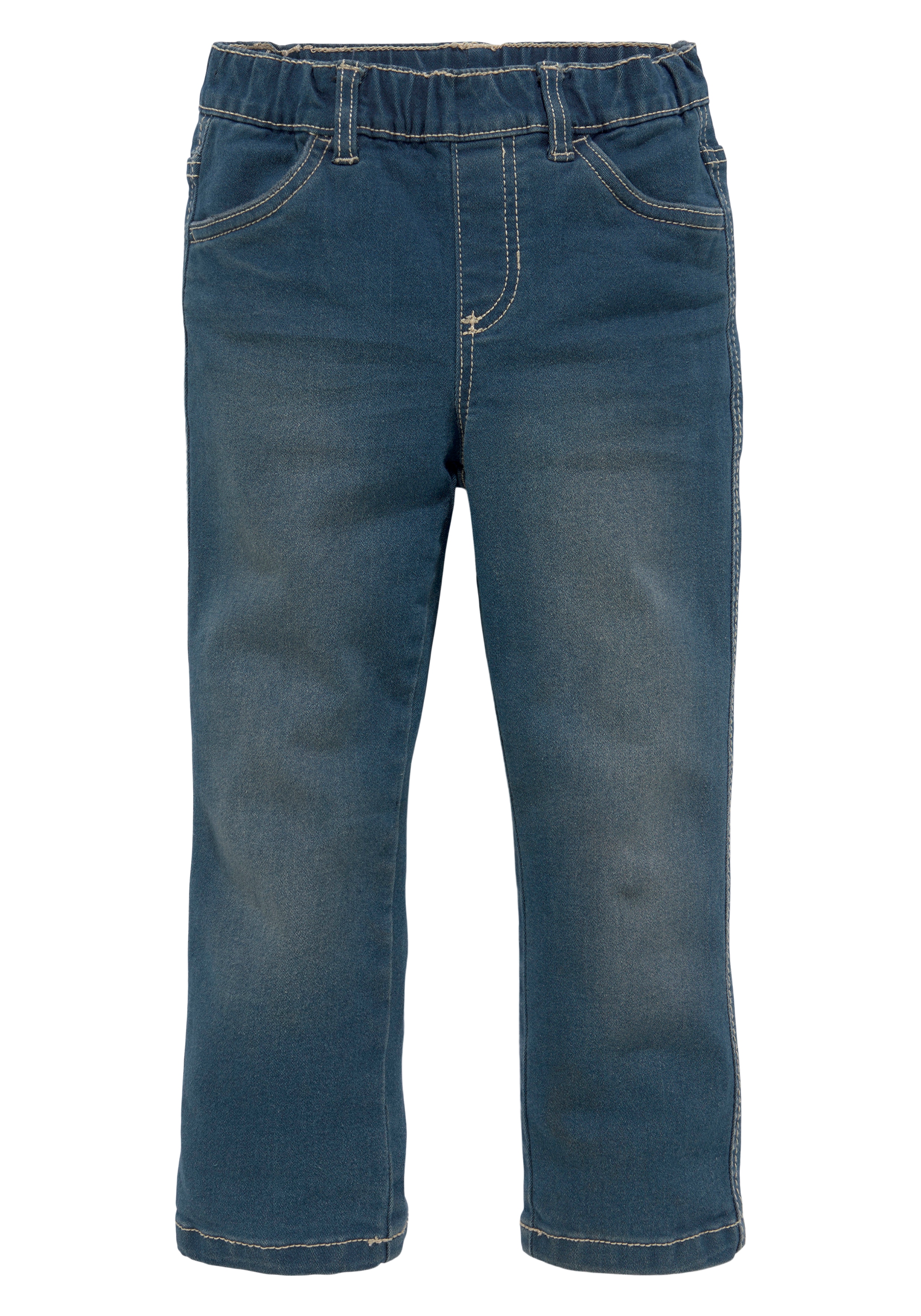 Thumbnail - KIDSWORLD Schlupfjeans ", Stretch-Jeans für kleine Jungen" bequeme Passform, gerade Beinform, mit Gummizug im Bund