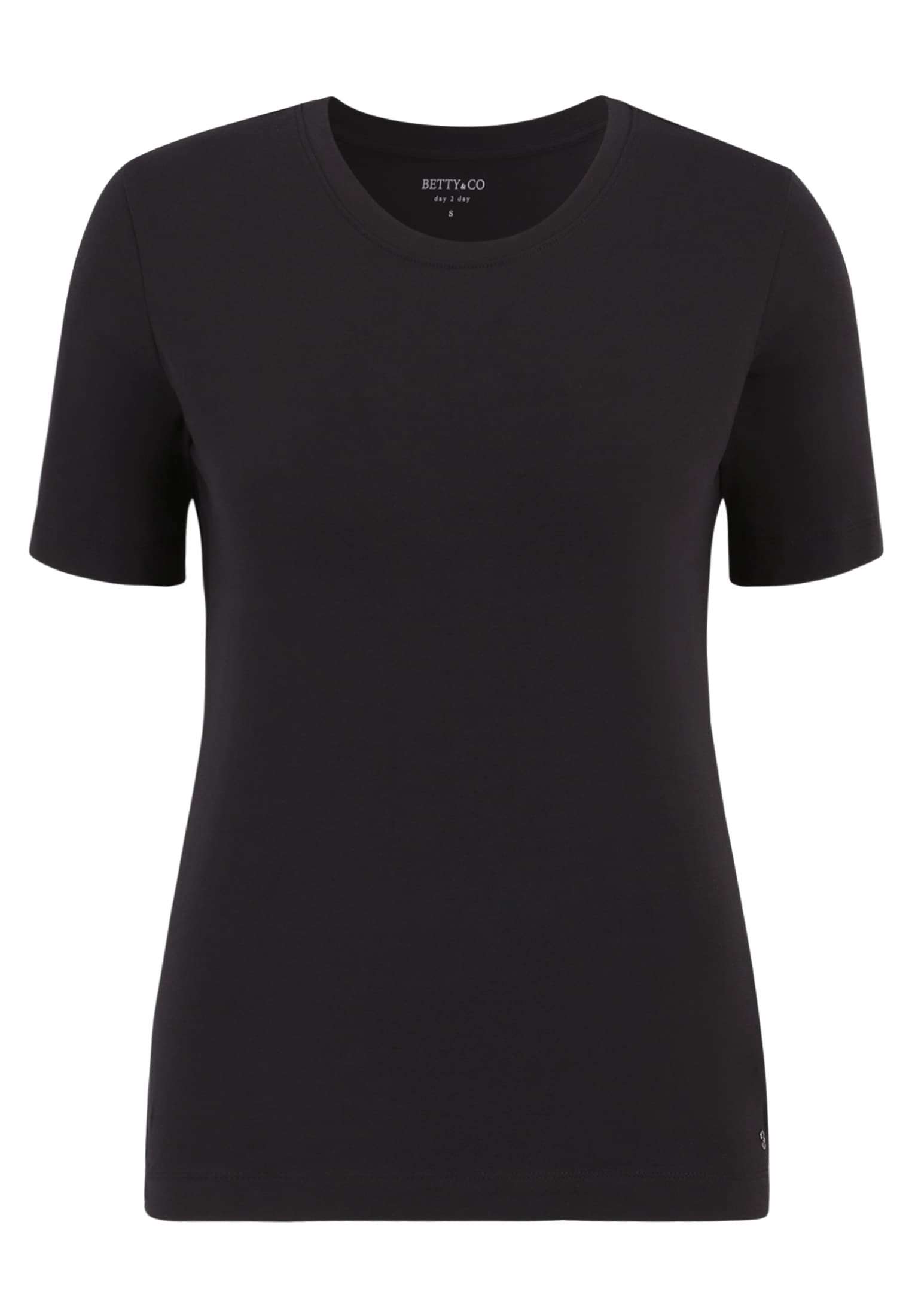 Betty&Co Kurzarmshirt "Betty & Co Basic Shirt mit Rundhalsausschnitt", Form günstig online kaufen