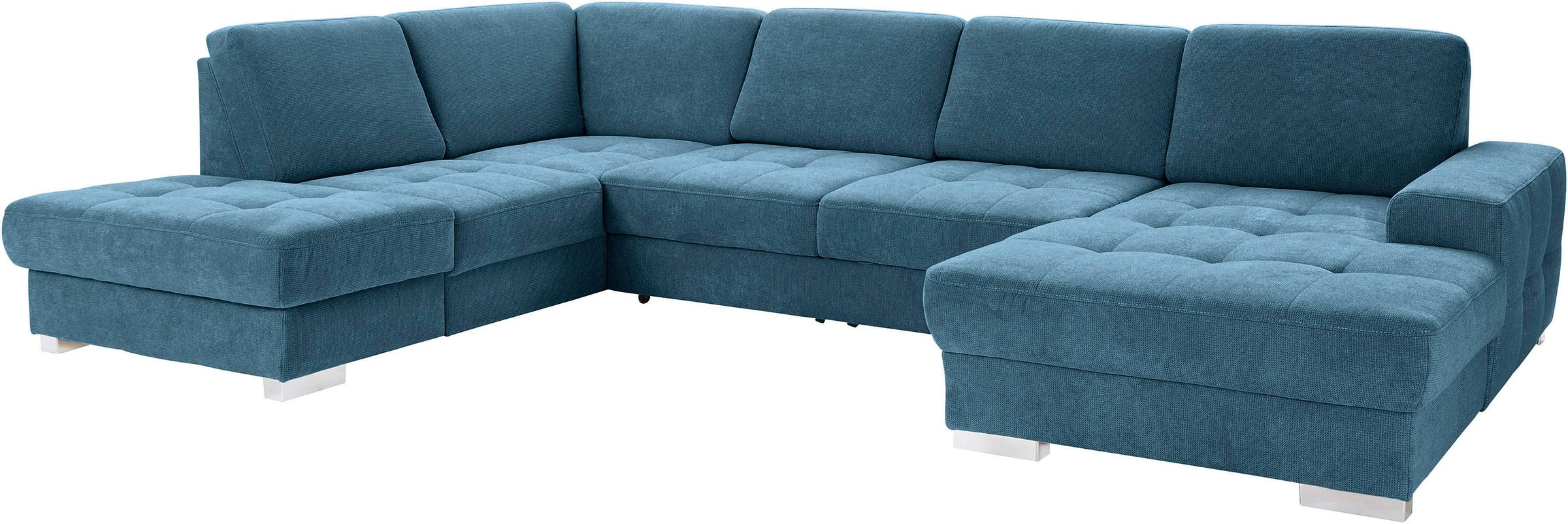 sit&more Wohnlandschaft »Santorini U-Form«, mit Federkern und Sitztiefenverstellung, wahlweise mit Bettfunktion