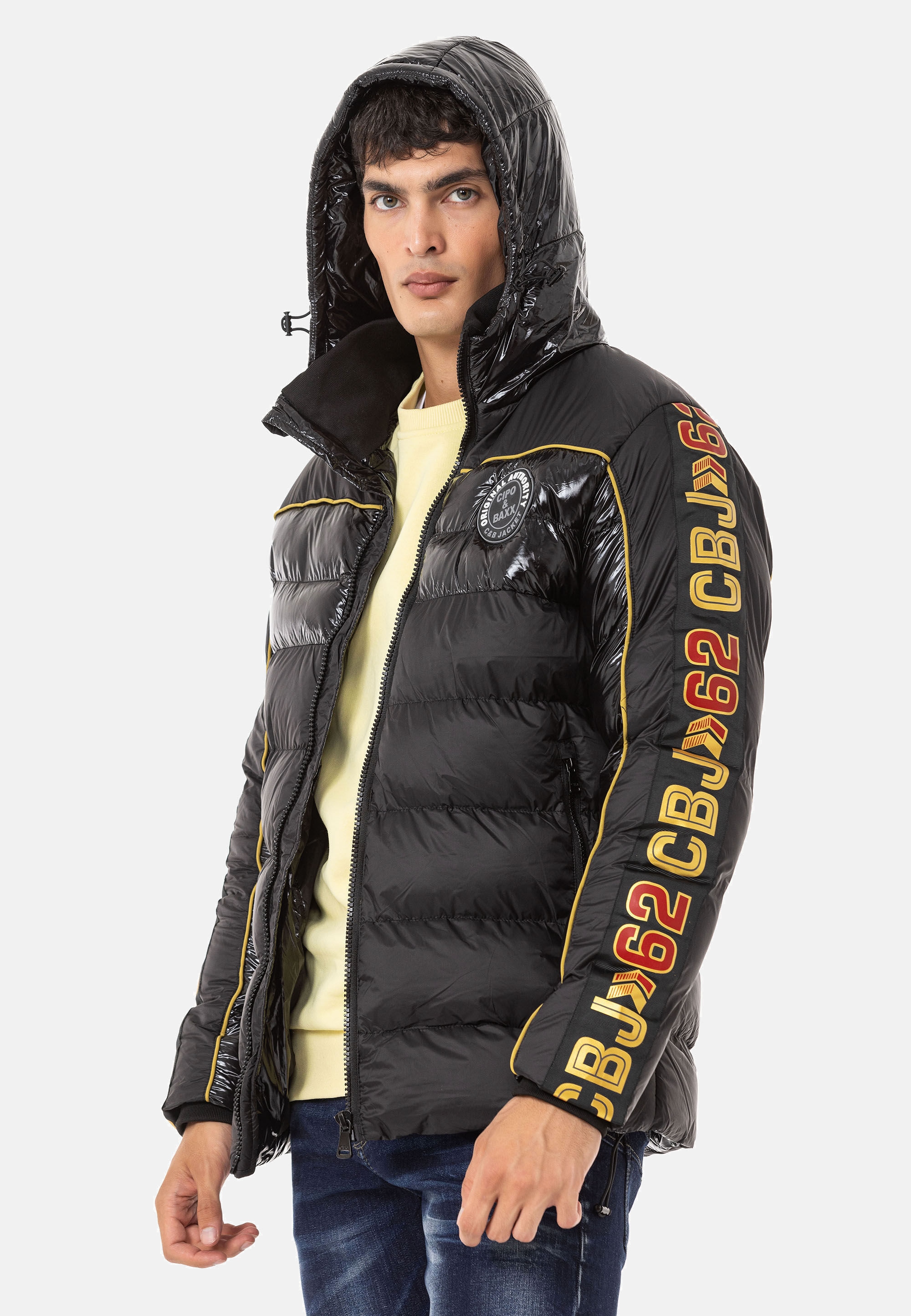 Cipo & Baxx Winterjacke »Jacke«, mit Kapuze, mit Kapuze