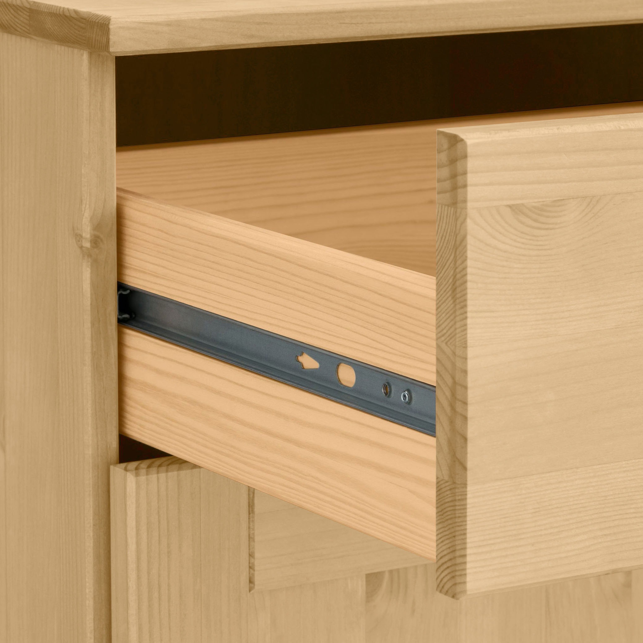 Home affaire Küchenzeile »Alby« Breite 325 cm, aus Kiefer massiv, ohne E-Geräte