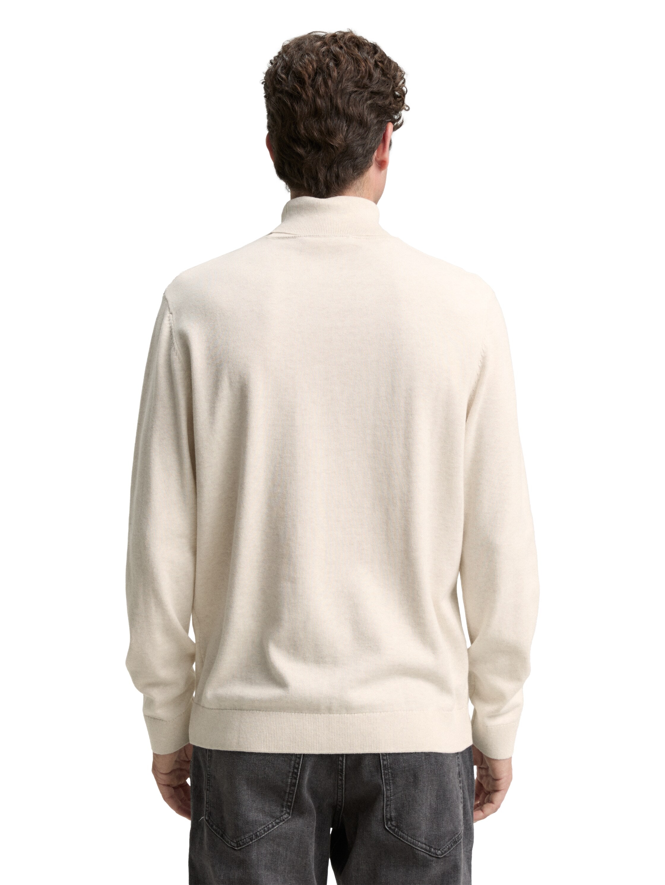 TOM TAILOR Rollkragenpullover, im Strick-Design