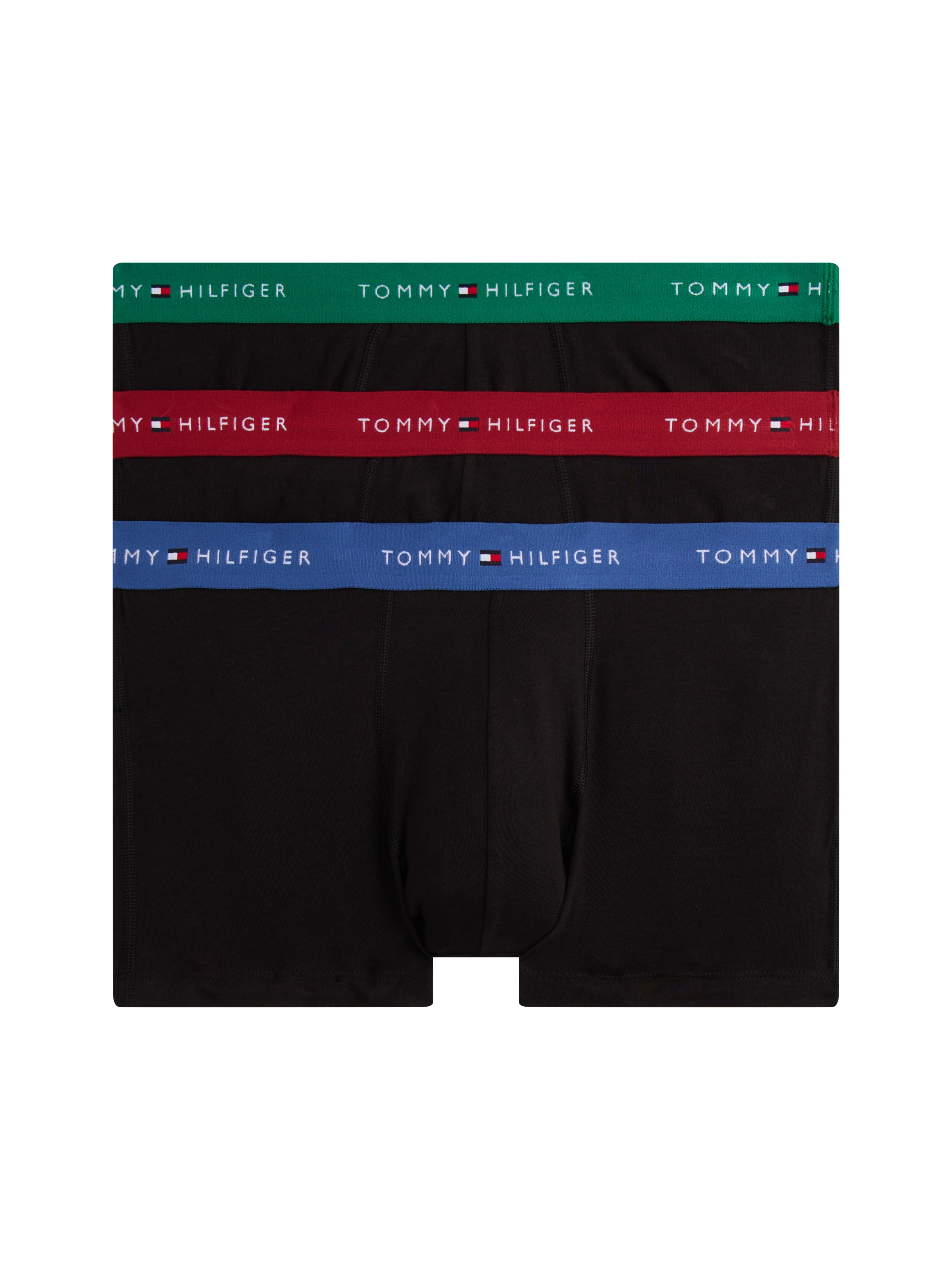 Tommy Hilfiger Underwear Trunk "3P WB TRUNK" Packung, 3er-Pack, 3 Stk. mit Logo-Elastikbund