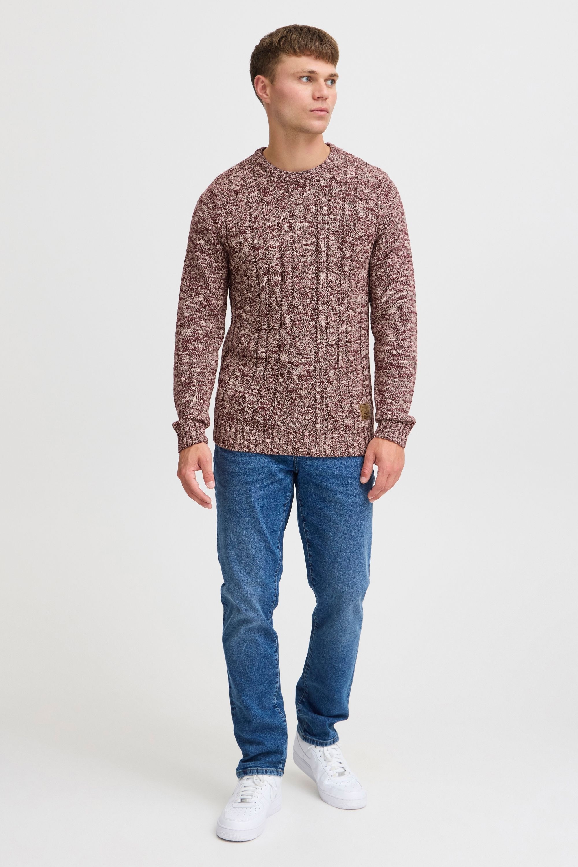 Solid Strickfleece-Pullover "Strickpullover SDPhilemon" günstig online kaufen