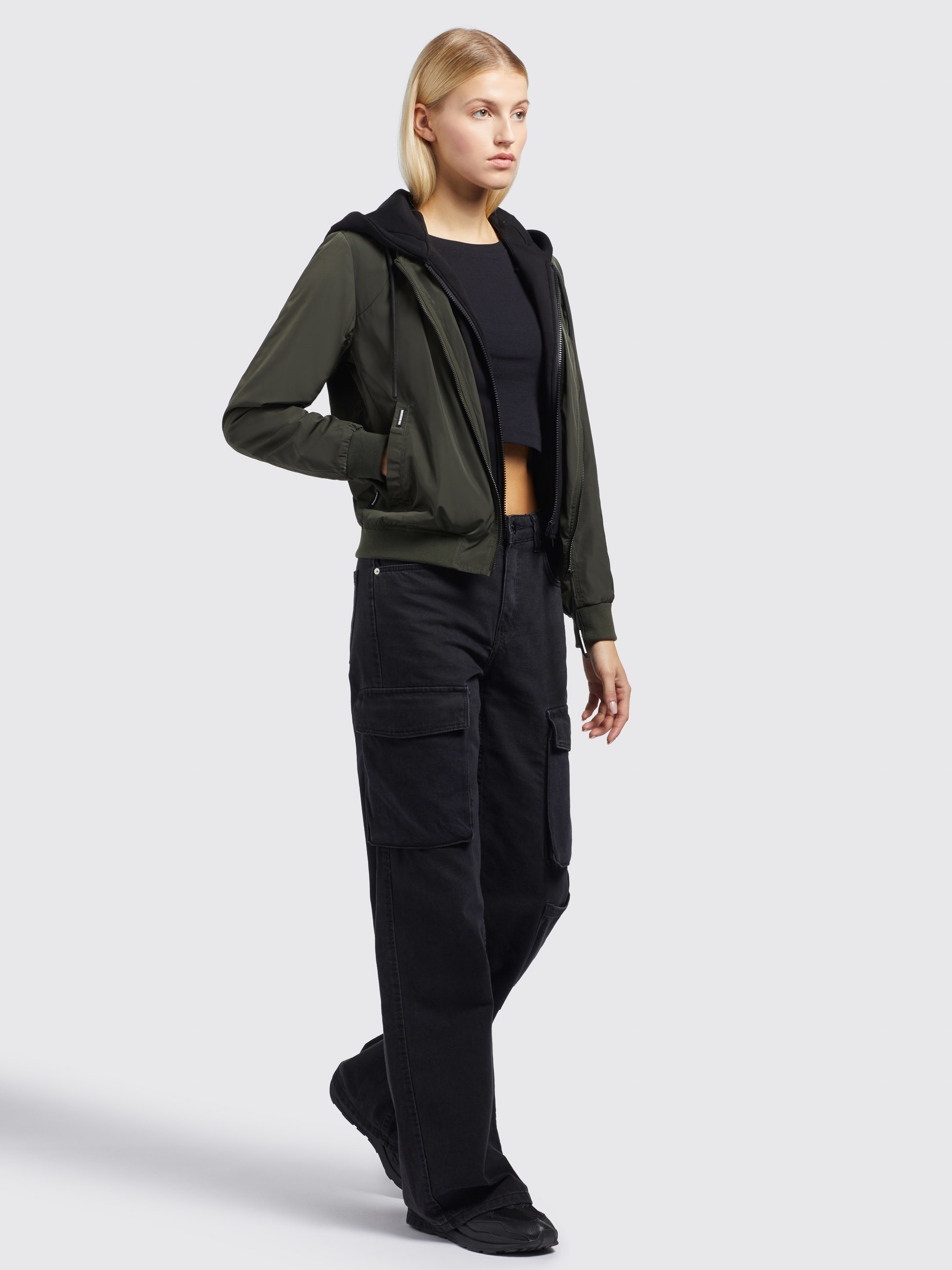 khujo Bomberjacke »PERSEE3«, mit Kapuze