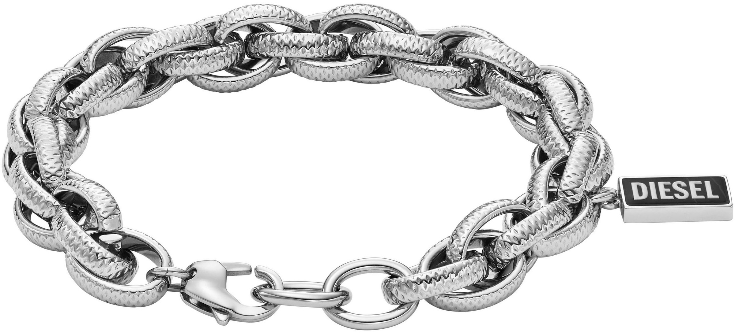 Diesel Armband »Schmuck Geschenk Edelstahl Armschmuck Gliederarmband, DX1514040«, mit Achat