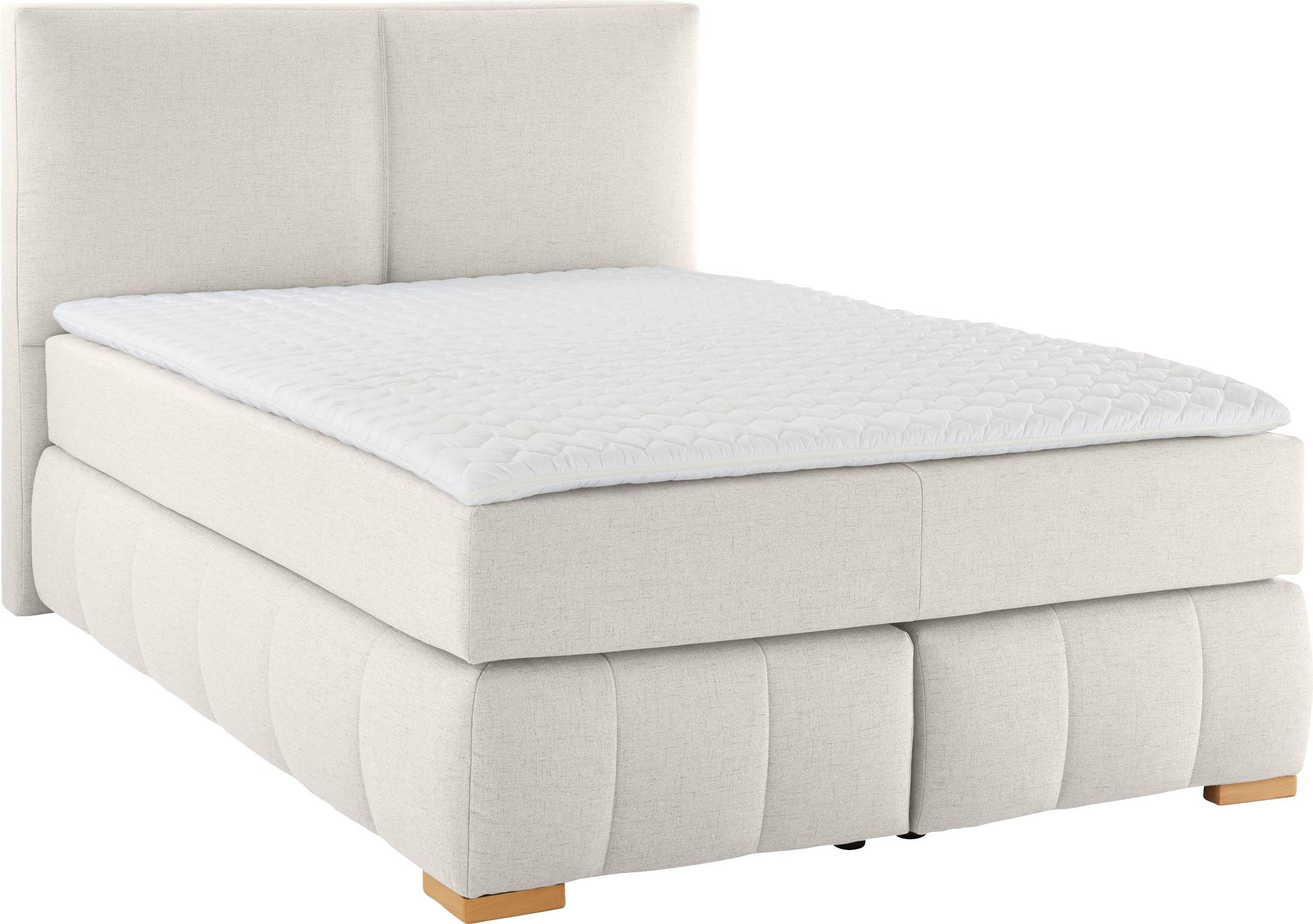 Home affaire Boxspringbett "Wehma" inkl. Topper in 3 verschiedenen Matratze günstig online kaufen