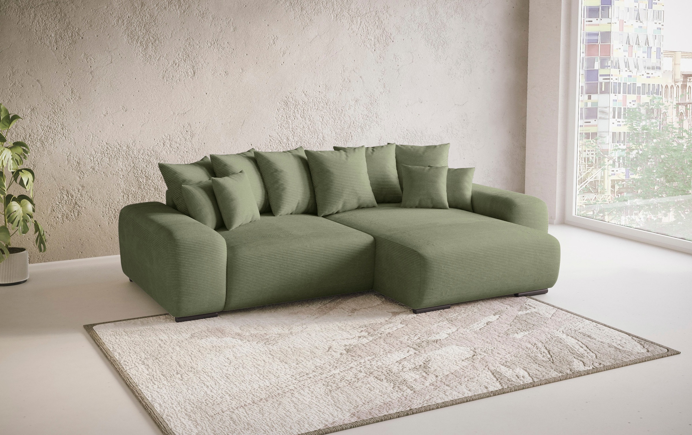 Mr. Couch Ecksofa »Sundance L-Form«, Dauerschläfer mit EasyBett-Schlaffunktion, Bettkasten