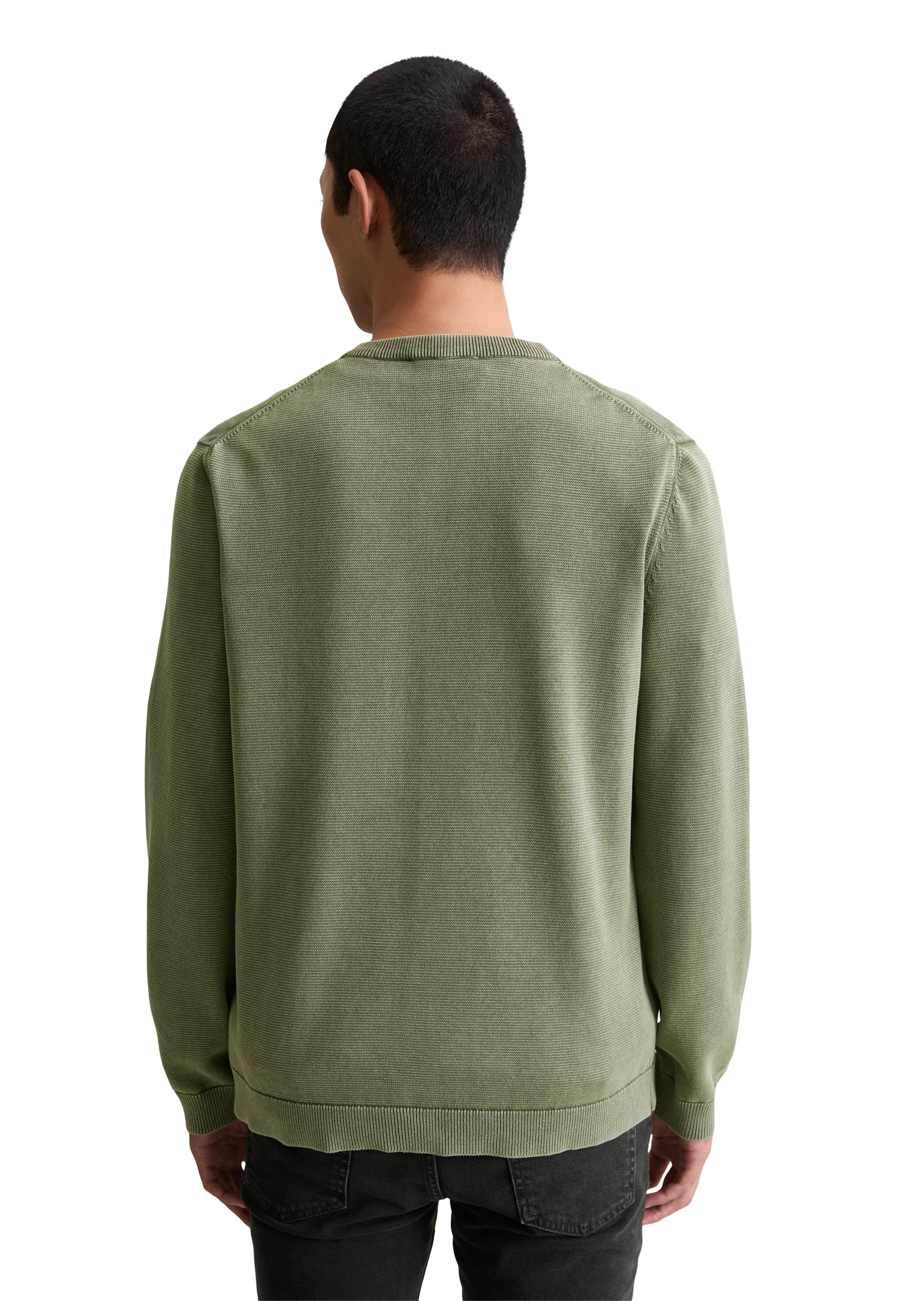 Marc O'Polo DENIM Rundhalspullover »aus reiner Bio-Baumwolle«