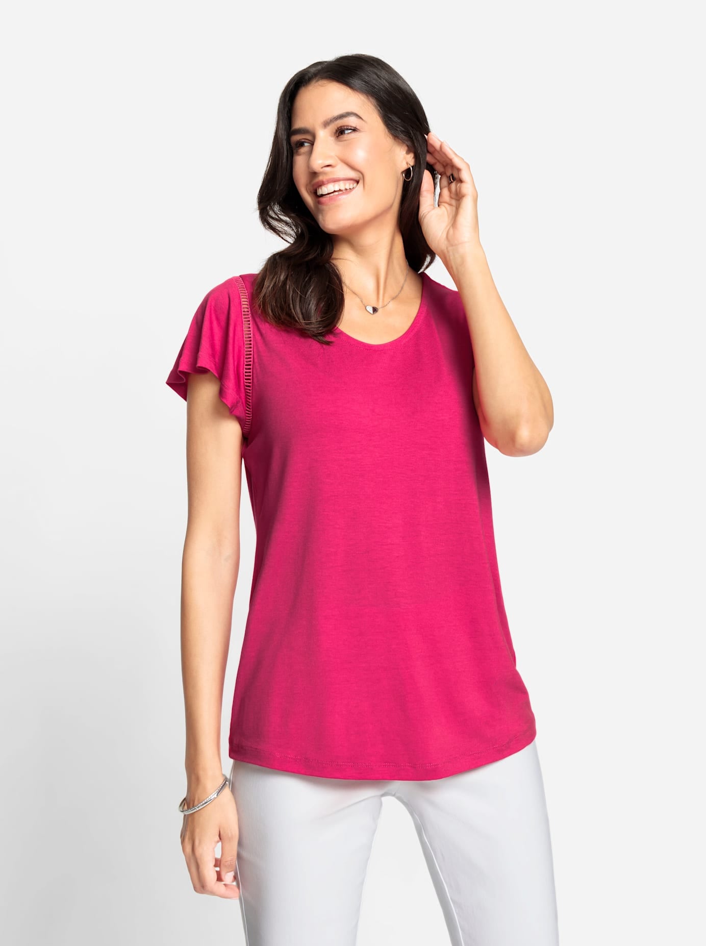 Inspirationen V-Shirt »Shirt«, (1 tlg.)