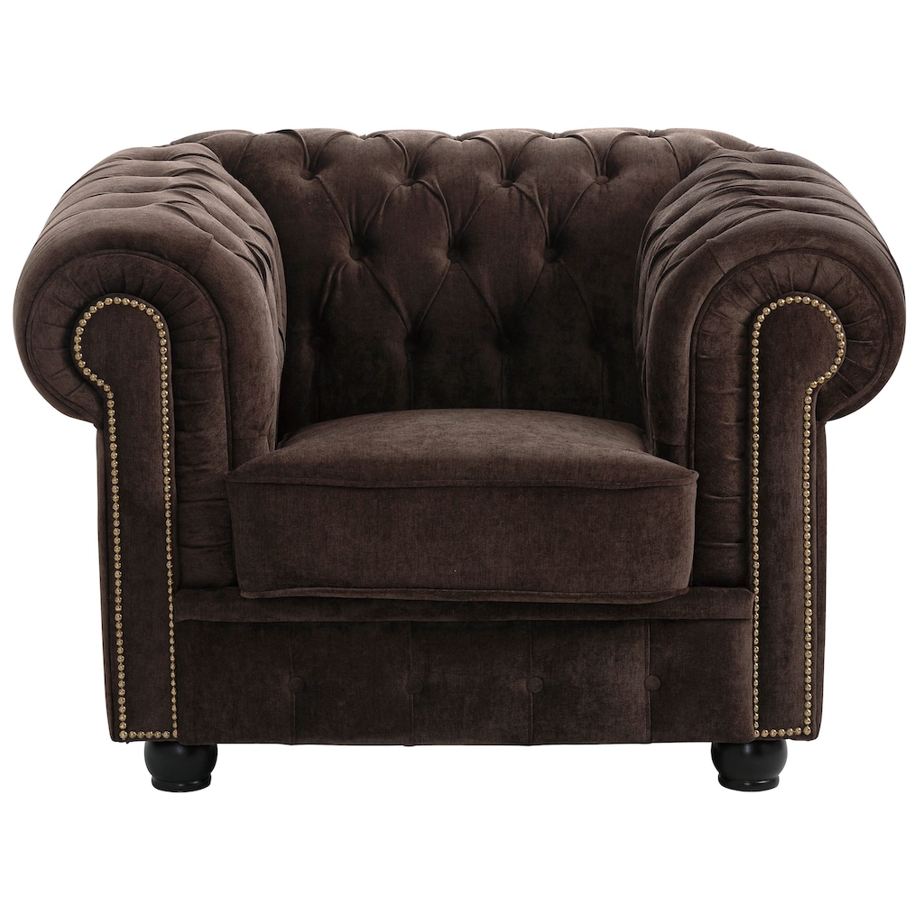 Max Winzer® Chesterfield-Sessel »Rover«, mit edler Knopfheftung