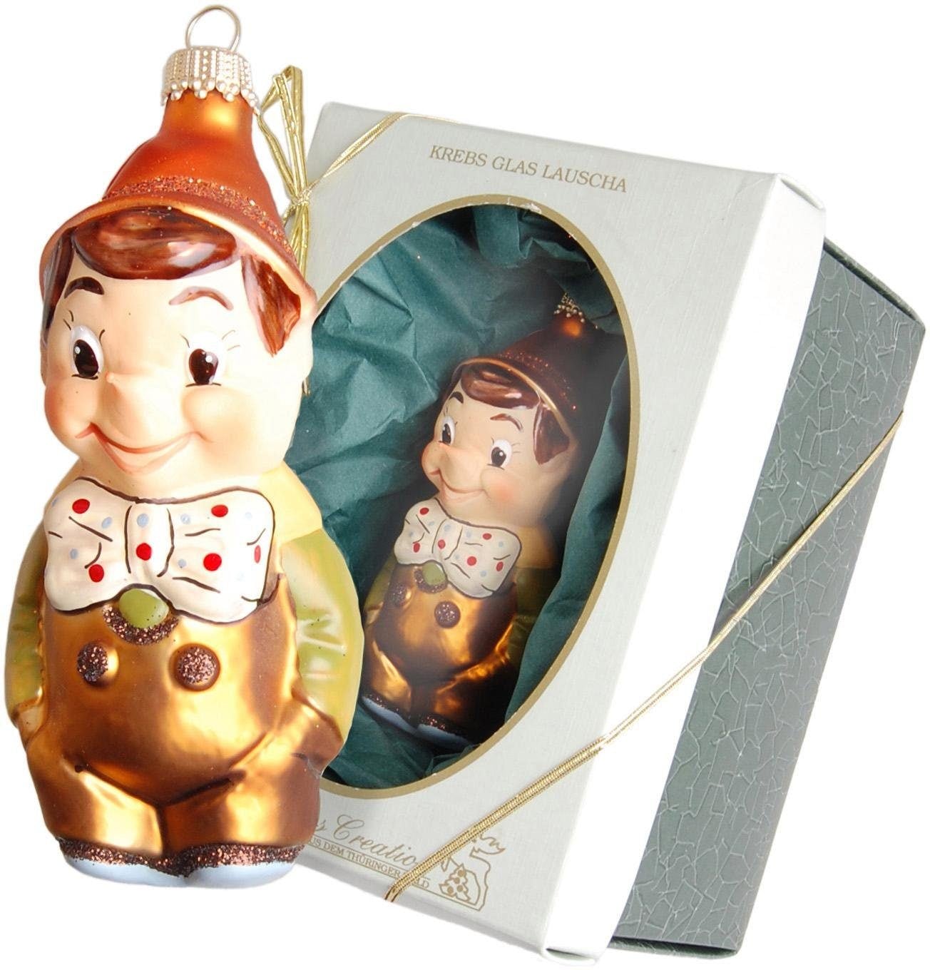 Krebs Glas Lauscha Christbaumschmuck »Pinocchio, Weihnachtsdeko, Christbaumschmuck«, (1 tlg.), mundgeblasen