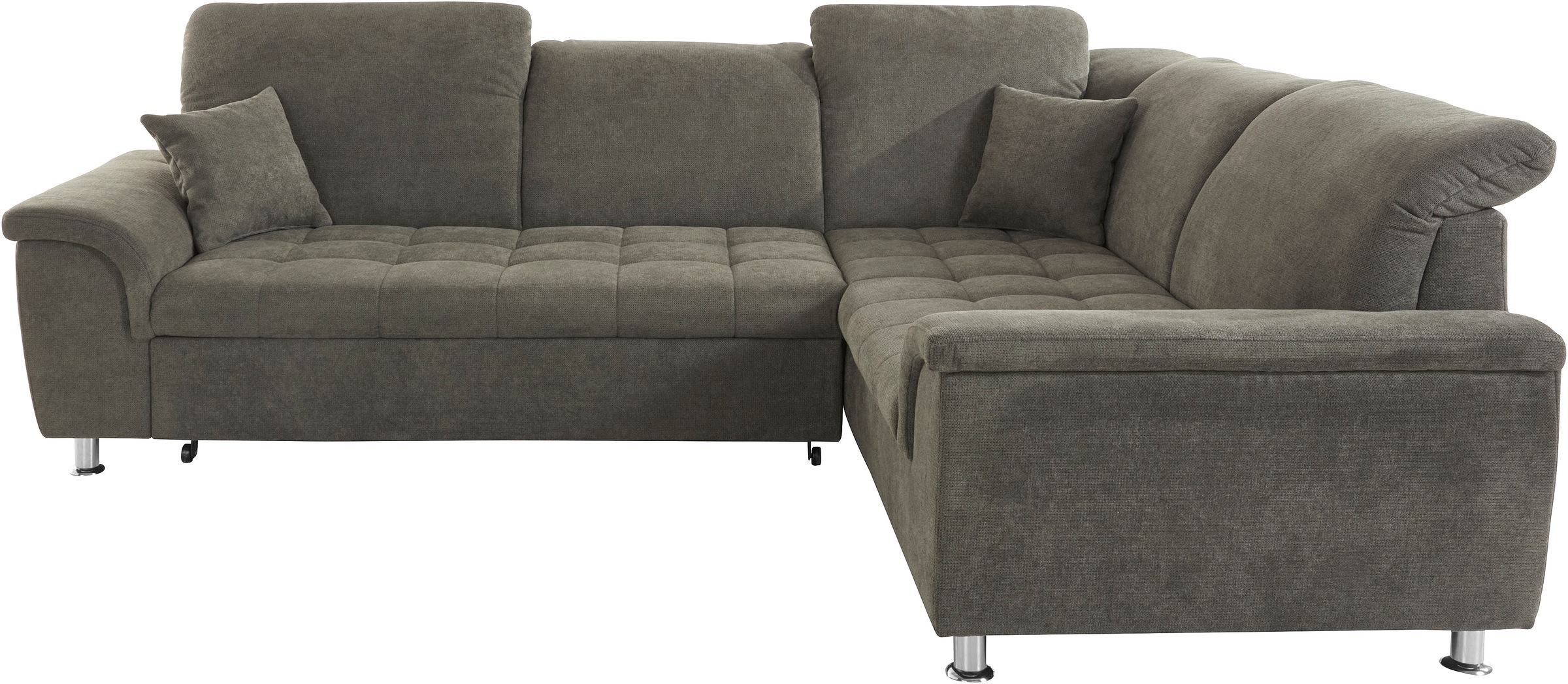 DOMO collection Ecksofa »Franzi L-Form«, wahlweise mit Kopfteilverstellung (dann Breite: 275 cm)