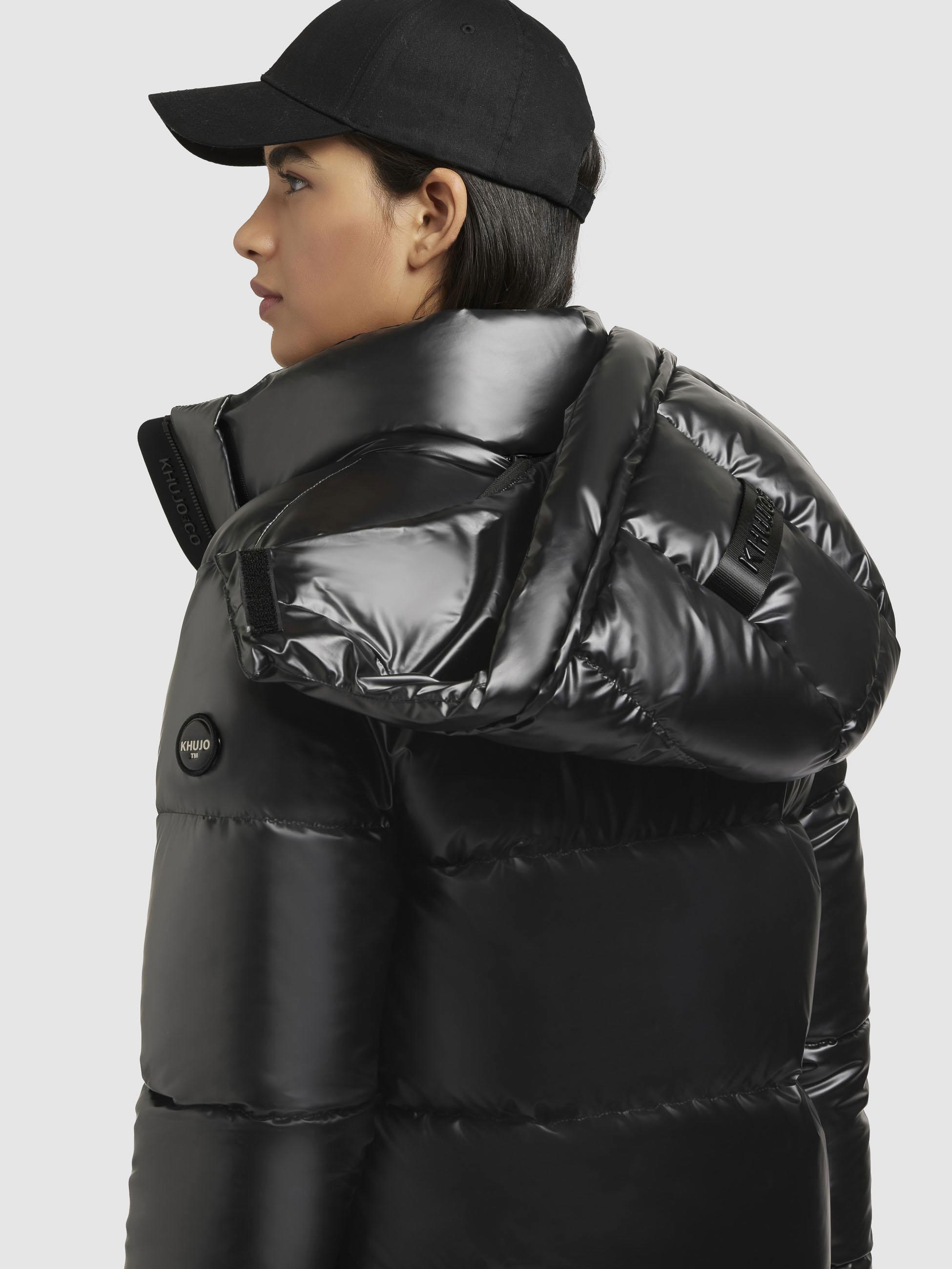 khujo Steppmantel »Haya Shiny-YM«, Wasserdichter gesteppter Damen Winter Kurzmantel