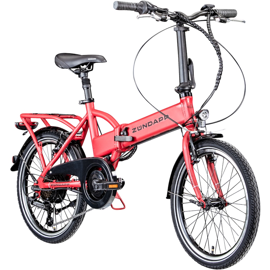 Zündapp E-Bike »Z101«, 6 Gang, Shimano, Tourney RD-TY300, Heckmotor 250 W