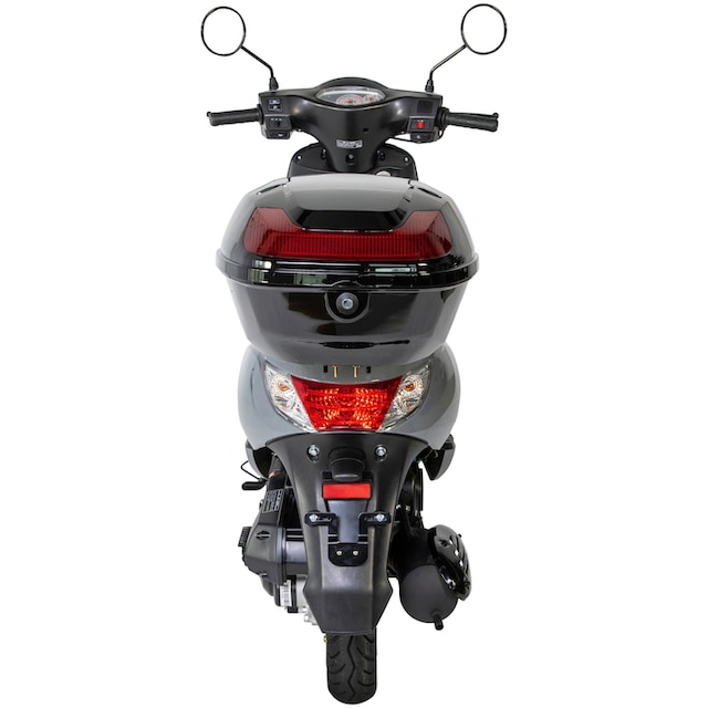 GT UNION Motorroller »Matteo 50-45«, 50 cm³, 45 km/h, Euro 5, 3 PS, ( Komplett-Set, 2 tlg., mit Topcase), inkl. Topcase auf Raten | BAUR