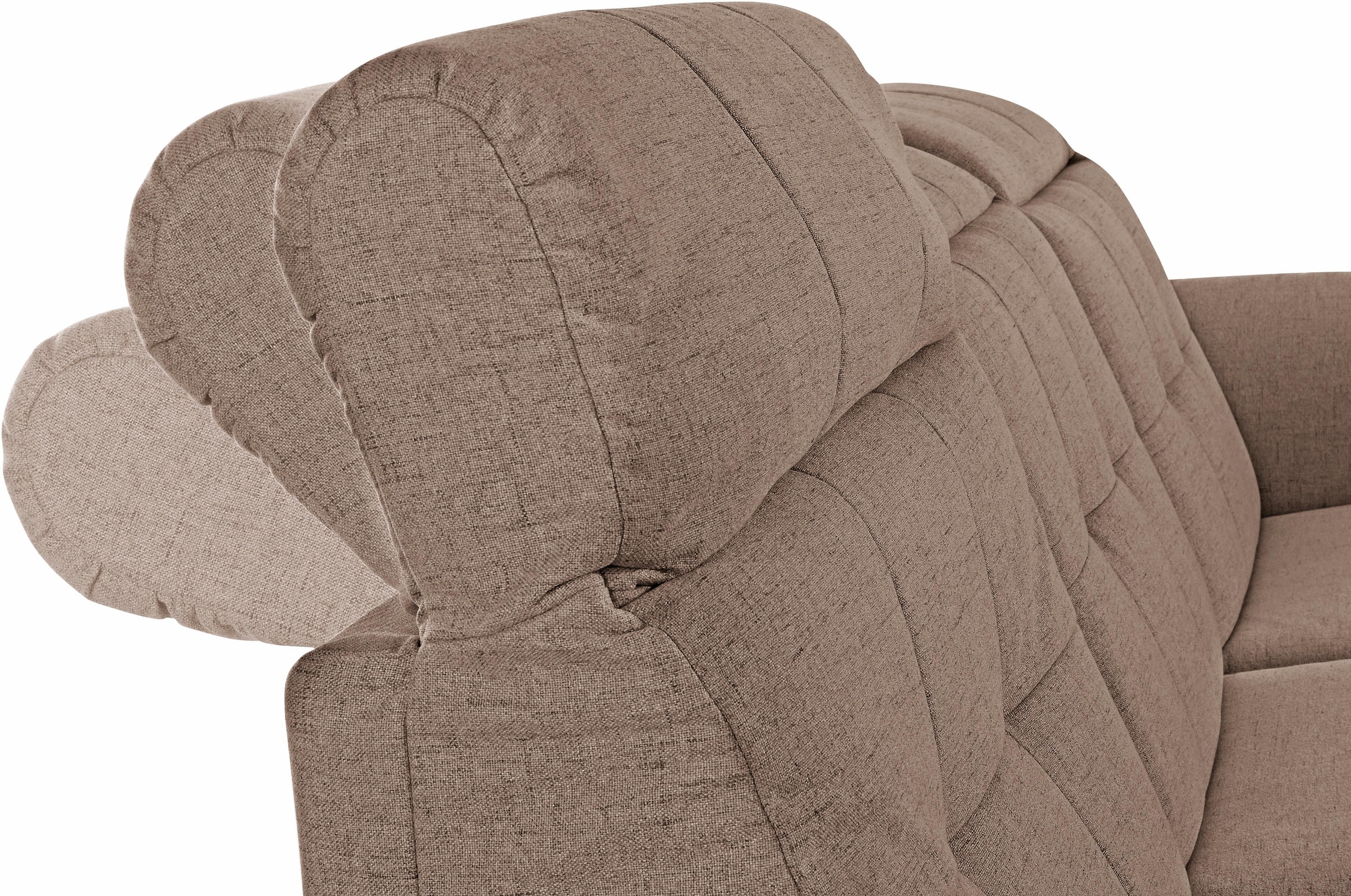Places of Style Ecksofa »Manhattan L-Form«, 2 Sitze mit elektrischer Relaxfunktion, verstellbare Armlehnen