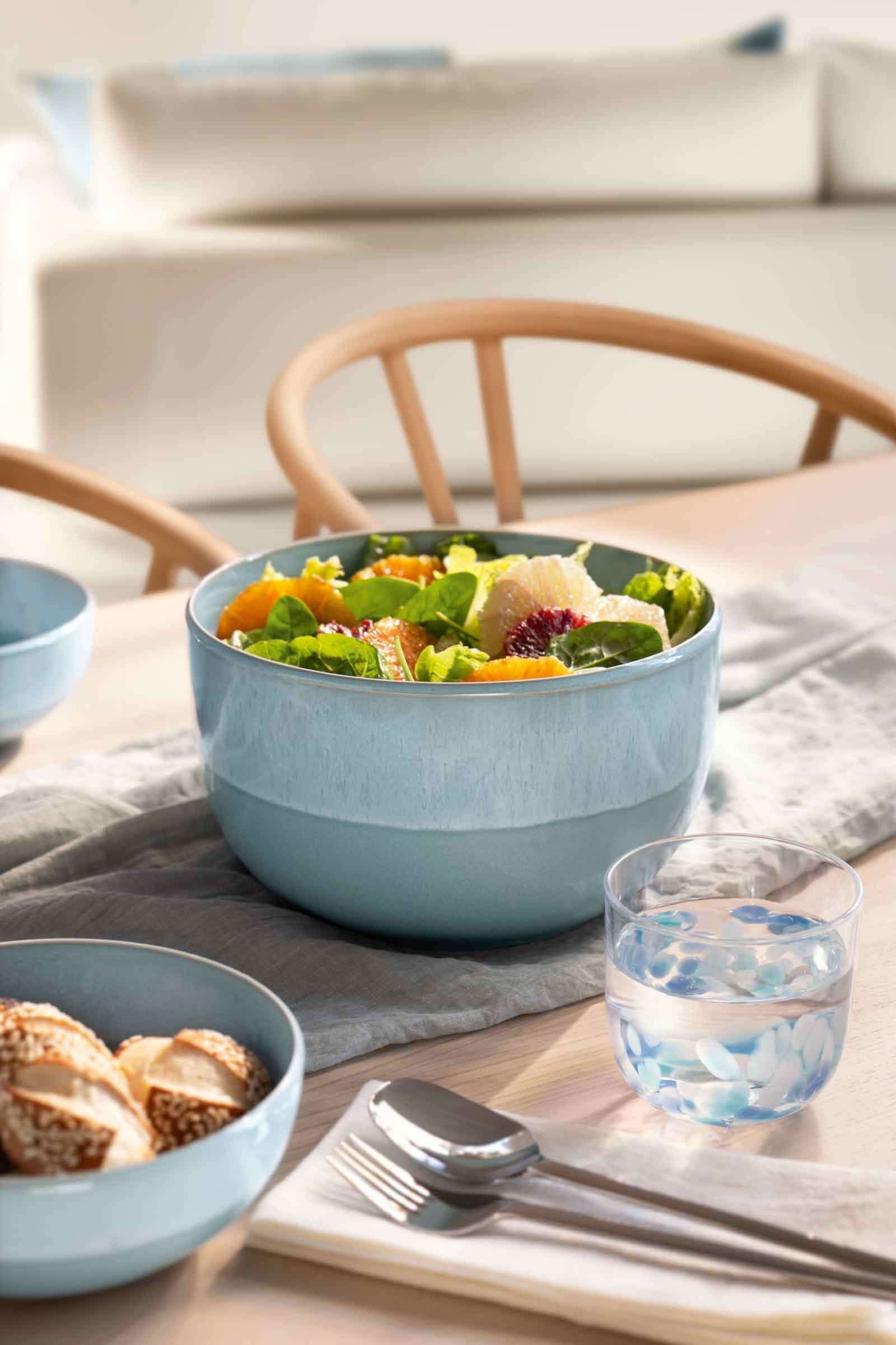 like. by Villeroy & Boch Glas »Wasserglas Like Confetti 200 ml 2er Set blau« Spülmaschinenfest