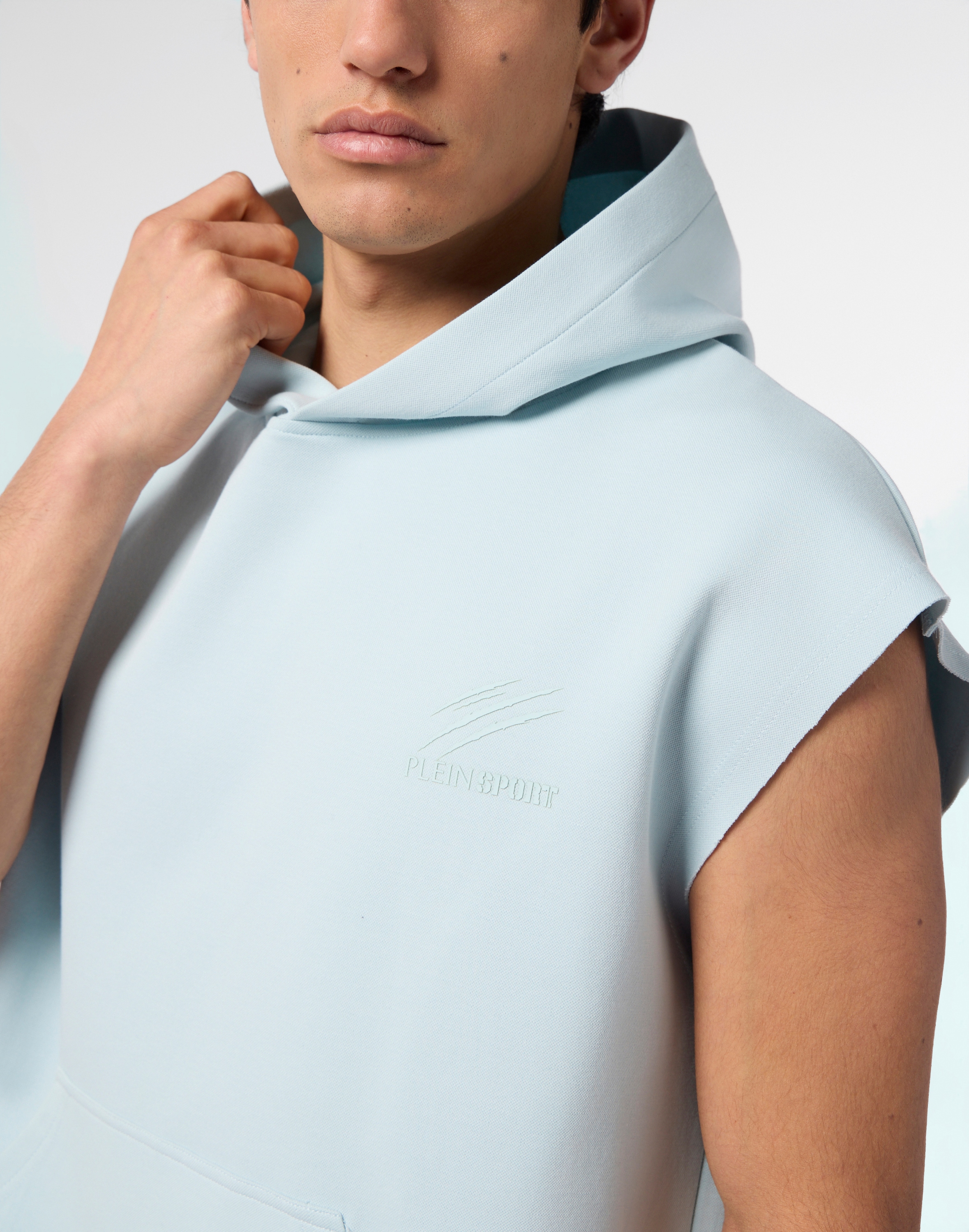 PLEIN SPORT Kurzweste »Pique Hoodie Vest Icon«