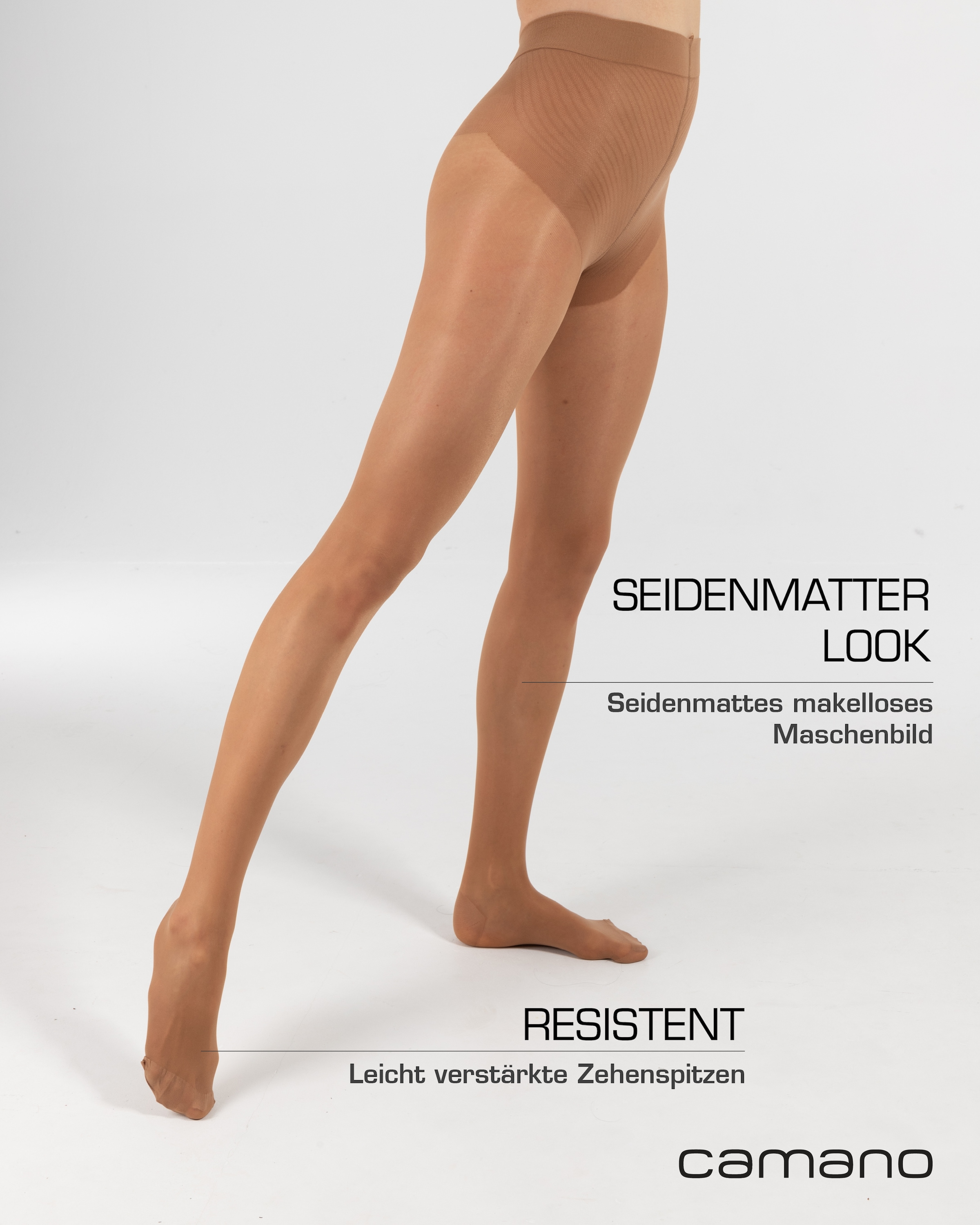 Camano Feinstrumpfhose »fine functional«, (2er Pack), mit nahtloser Verarbeitung