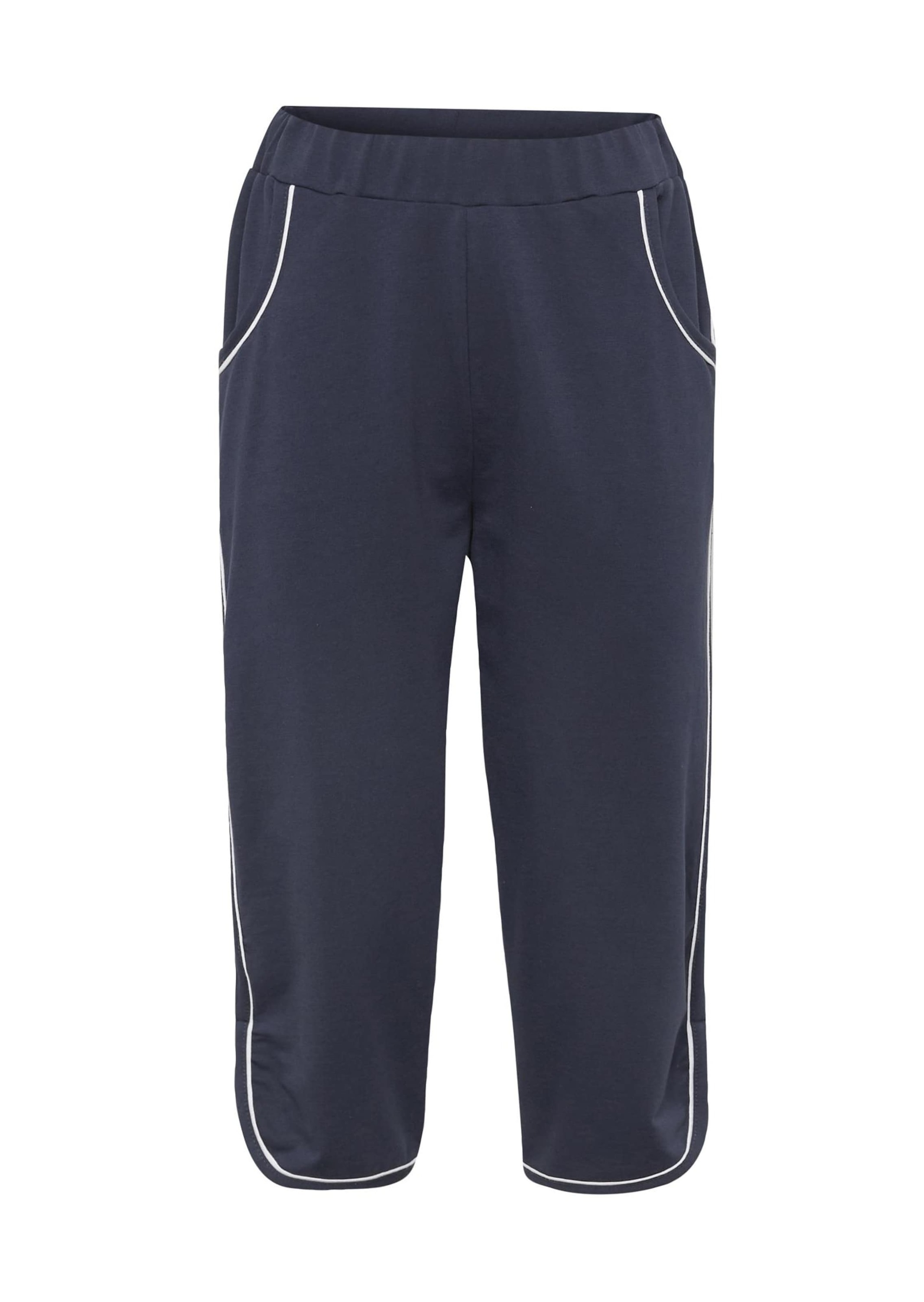 Goldner Stoffhose "Stilvolle Sommerhose Mit Schlupfbund" Abgerundeter Saum, Kleine Seitenschlitze