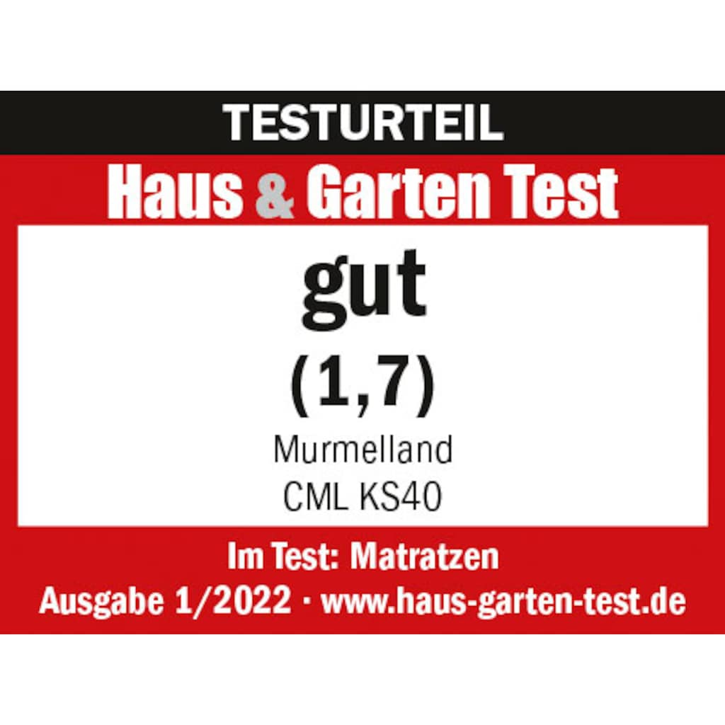 Murmelland Kaltschaummatratze »CML KS40«, 18 cm hoch, Raumgewicht: 40 kg/m³, (1 St.)