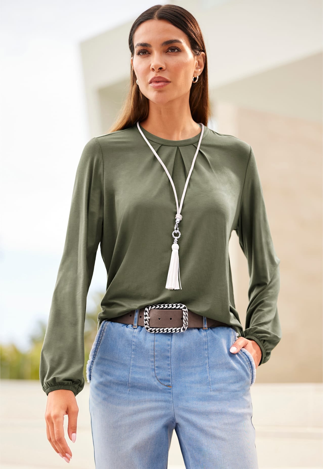 heine Langarmshirt "Shirt", 1 Stk. günstig online kaufen