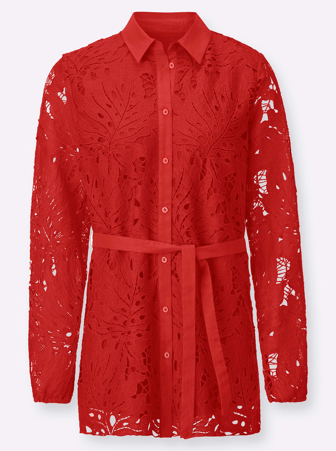Creation L Lace Blouse Red Size 44 3