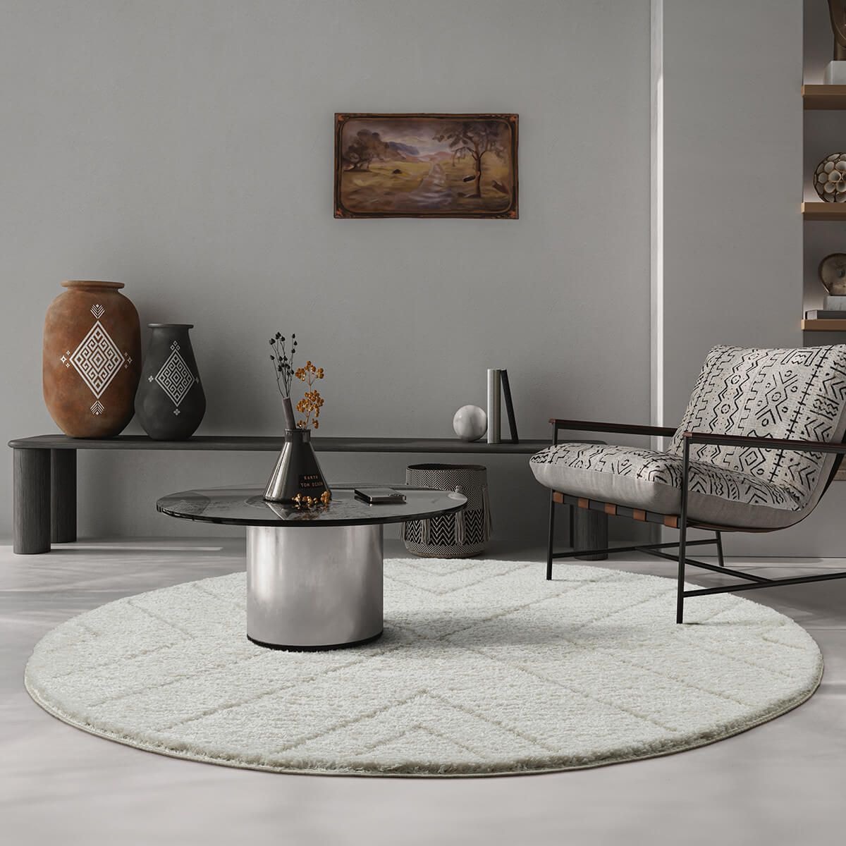 the carpet Kilimas »Bahar Shaggy« ovali 30 mm auk...