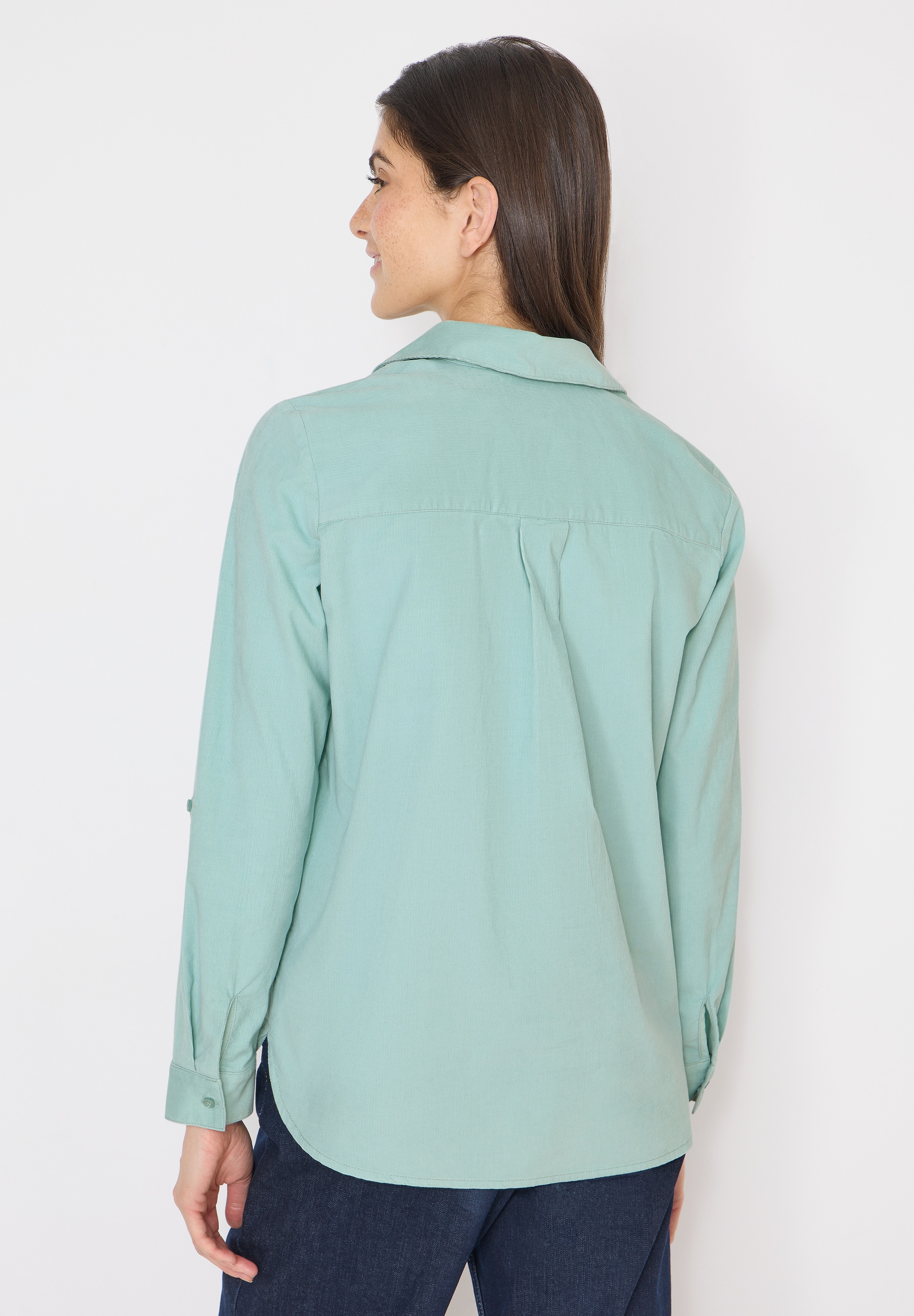 Cecil Langarmbluse aus reiner Baumwolle