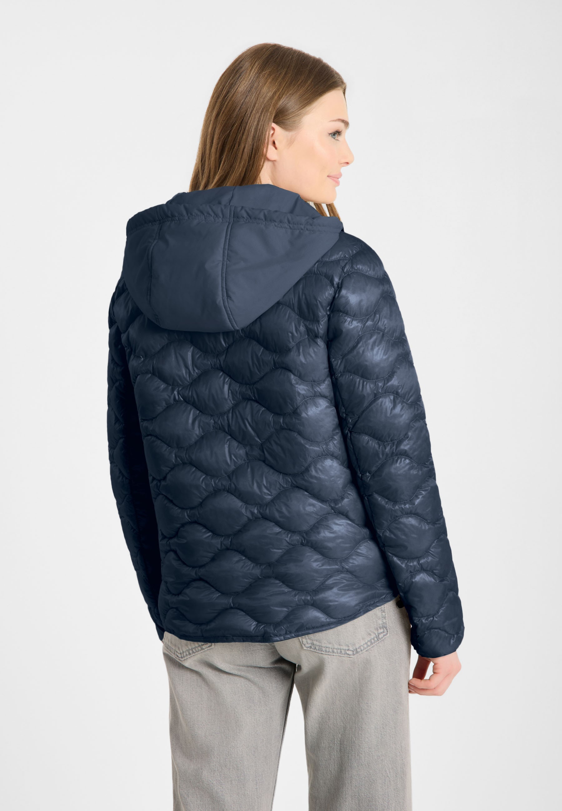 Frieda & Freddies Winterjacke »Frieda & Freddies Steppjacke mit Wellensteppung und Materialmix«