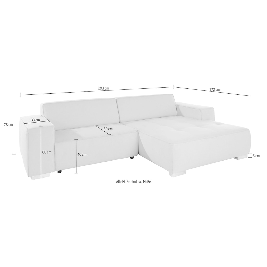 INOSIGN Ecksofa »Sapporo L-Form«