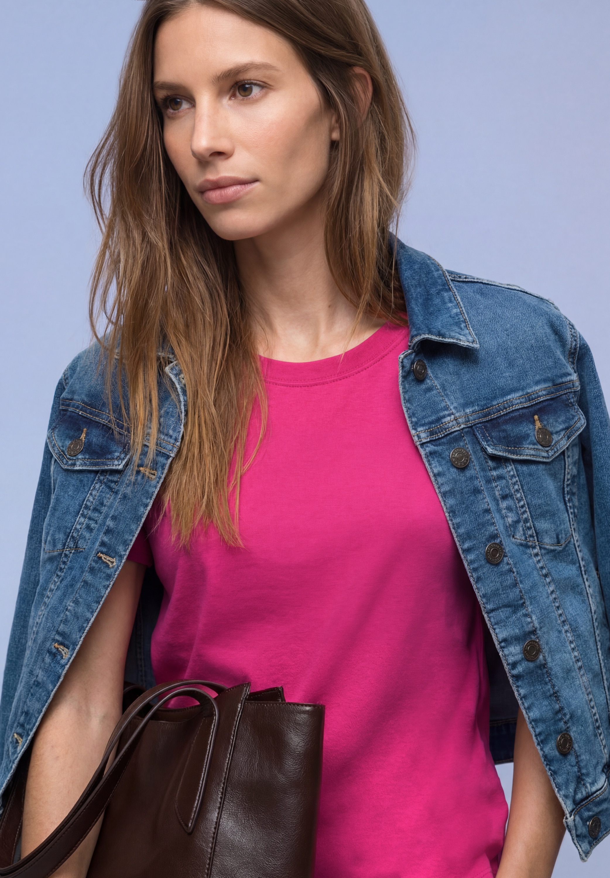 STREET ONE T-Shirt aus reiner Baumwolle günstig online kaufen