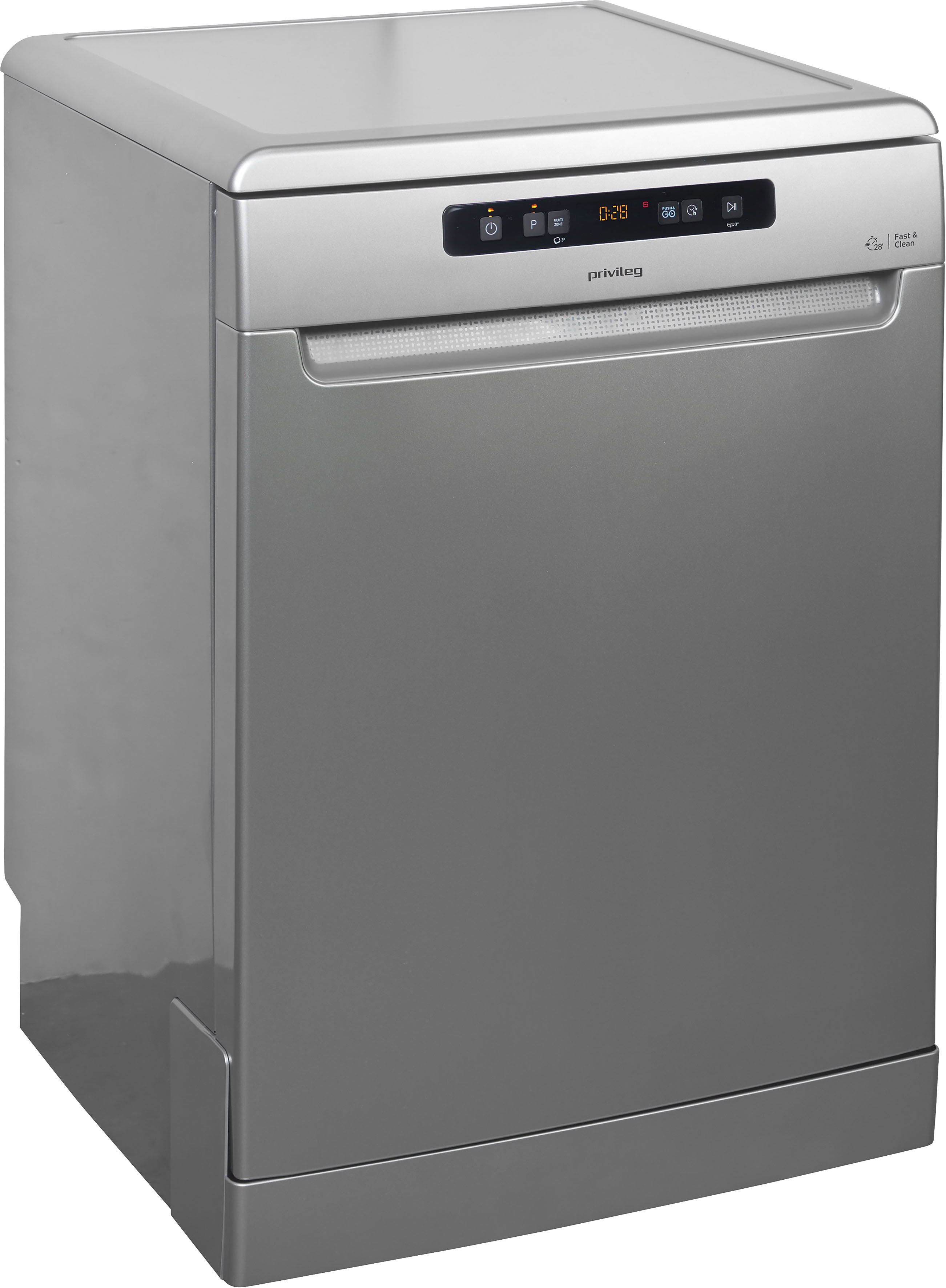 Privileg Standgeschirrspüler "P0F ECO D541 S" 14 Maßgedecke Fast&Clean 28’ – das effektive Reinigungsprogramm unter 28 Minuten