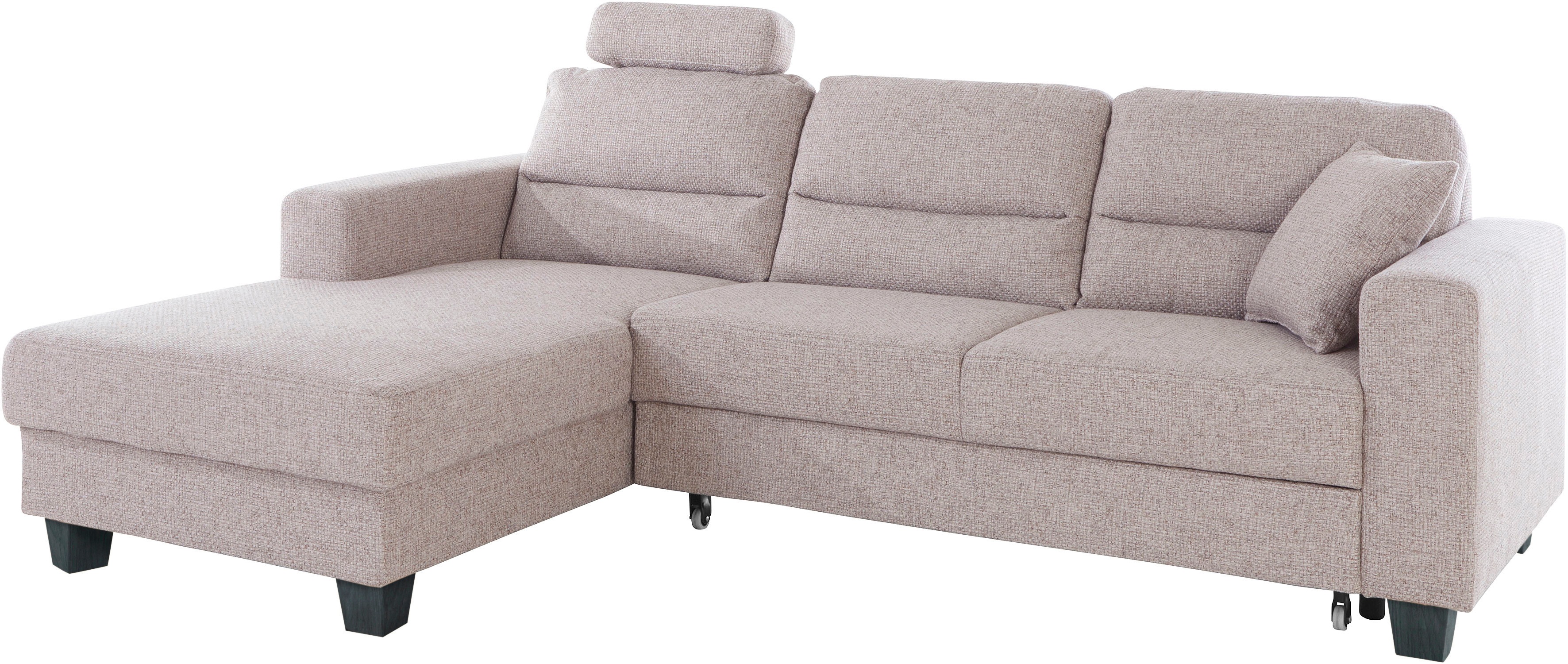 Thumbnail - TRENDMANUFAKTUR Ecksofa "Chamber, zeitlos und modern, bequem mit hohem Sitzkomfort, L-Form", inklusive einer Kopfstütze,...