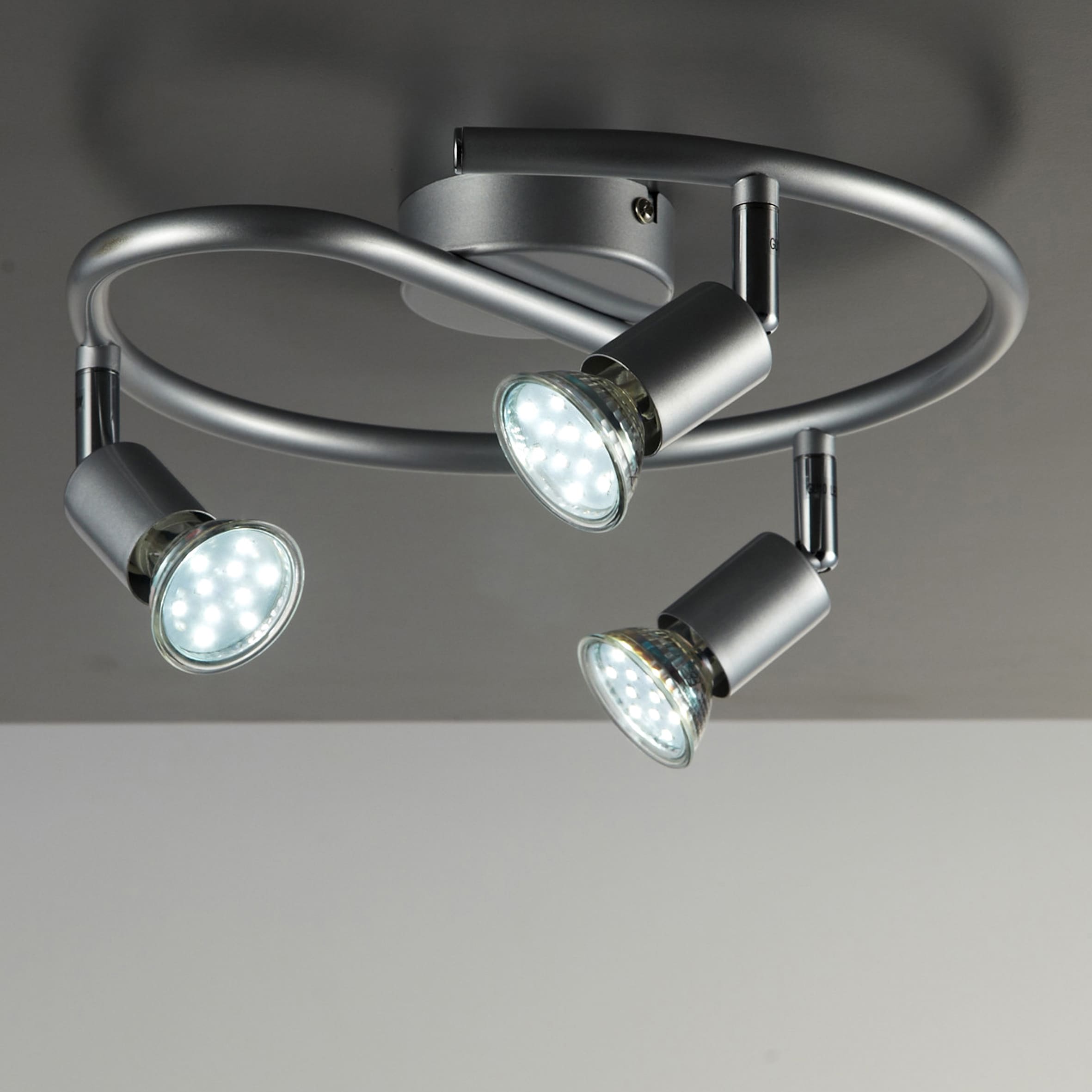 LED Deckenspots, 3 flammig-flammig, LED Deckenleuchte Deckenlampe, schwenkbar, 3 x 3...