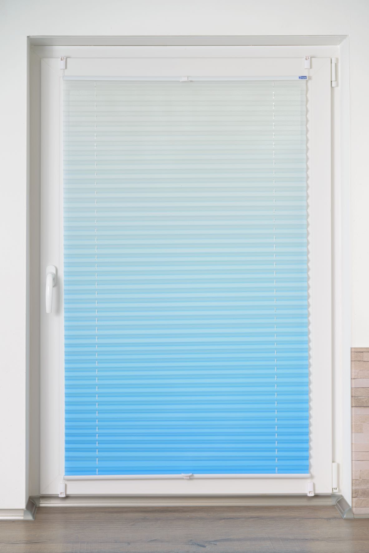 Thumbnail - K-HOME Plissee "Farbverlauf Sunrise" Lichtschutz ohne Bohren verspannt