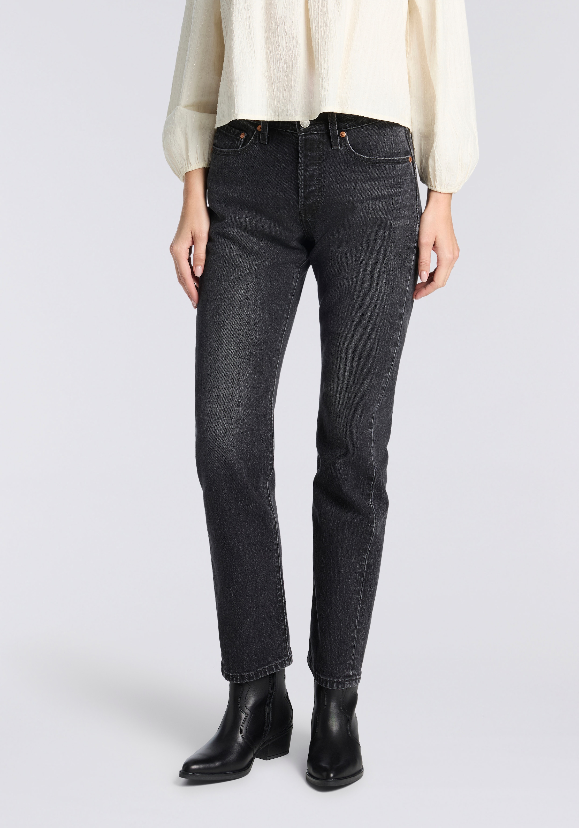 Levi's® Stretch-Jeans »LV Jeans 501 CURVE BLACKS«, mit gerader Beinform