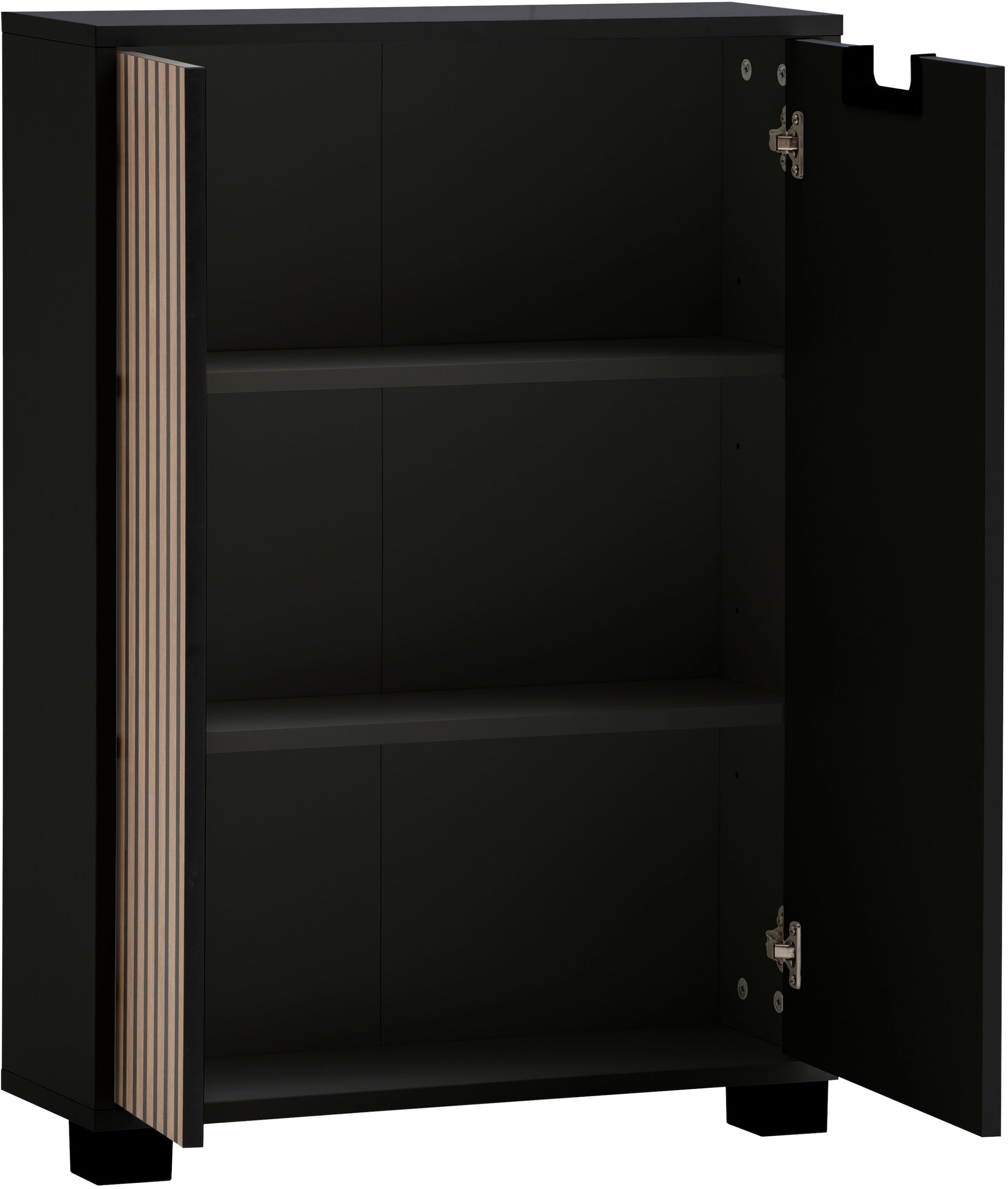 Schildmeyer Midischrank »Ryker Highboard, Breite 59 cm« 1 Stk. tlg. Tür links in Akustik-Optik - Breite: 19,5 cm, rechts: 36,1 cm