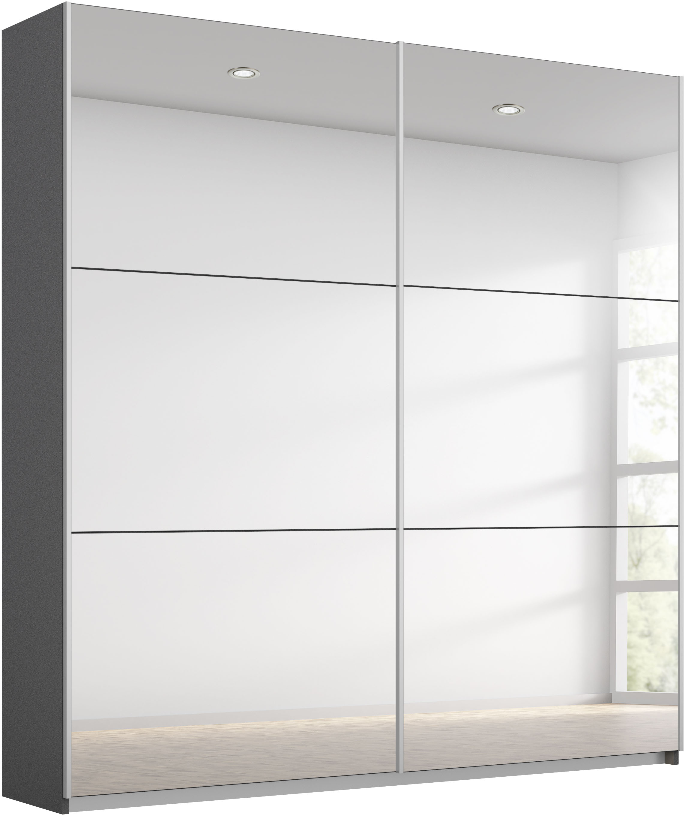 rauch "Kleiderschrank Schrank Garderobe REFLECT" inkl. praktischer Innenausstattung mit viel Stauraum MADE IN GERMANY