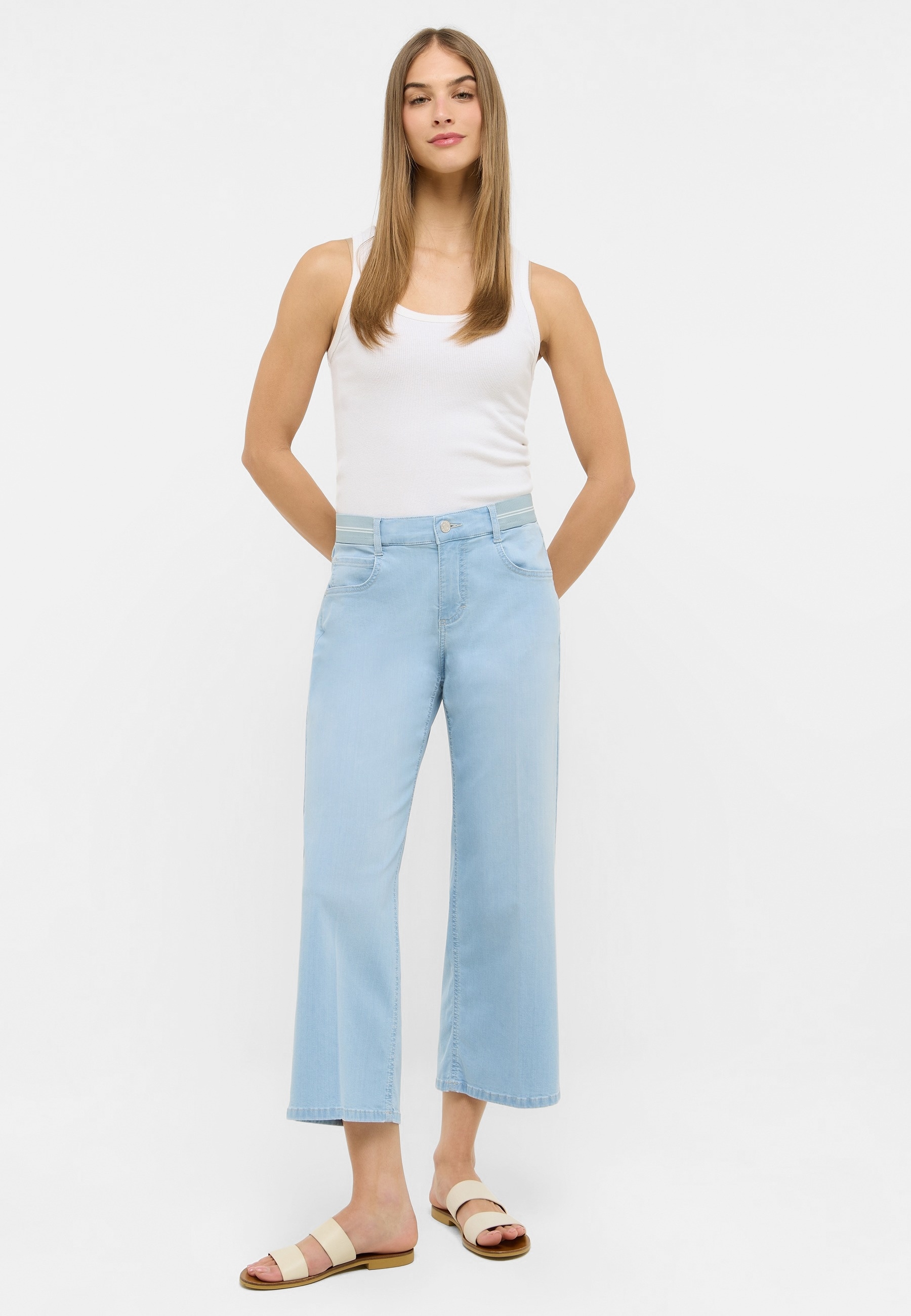 ANGELS 5-Pocket-Jeans »LINN SPORTY«, mit Bügelfalte