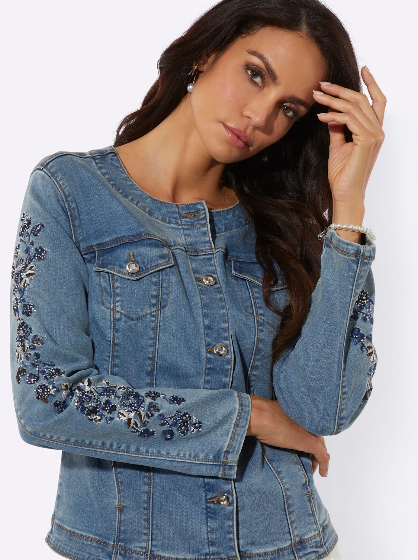 creation L Jeansblazer »Lyocell-Baumwoll-Jeansblazer«