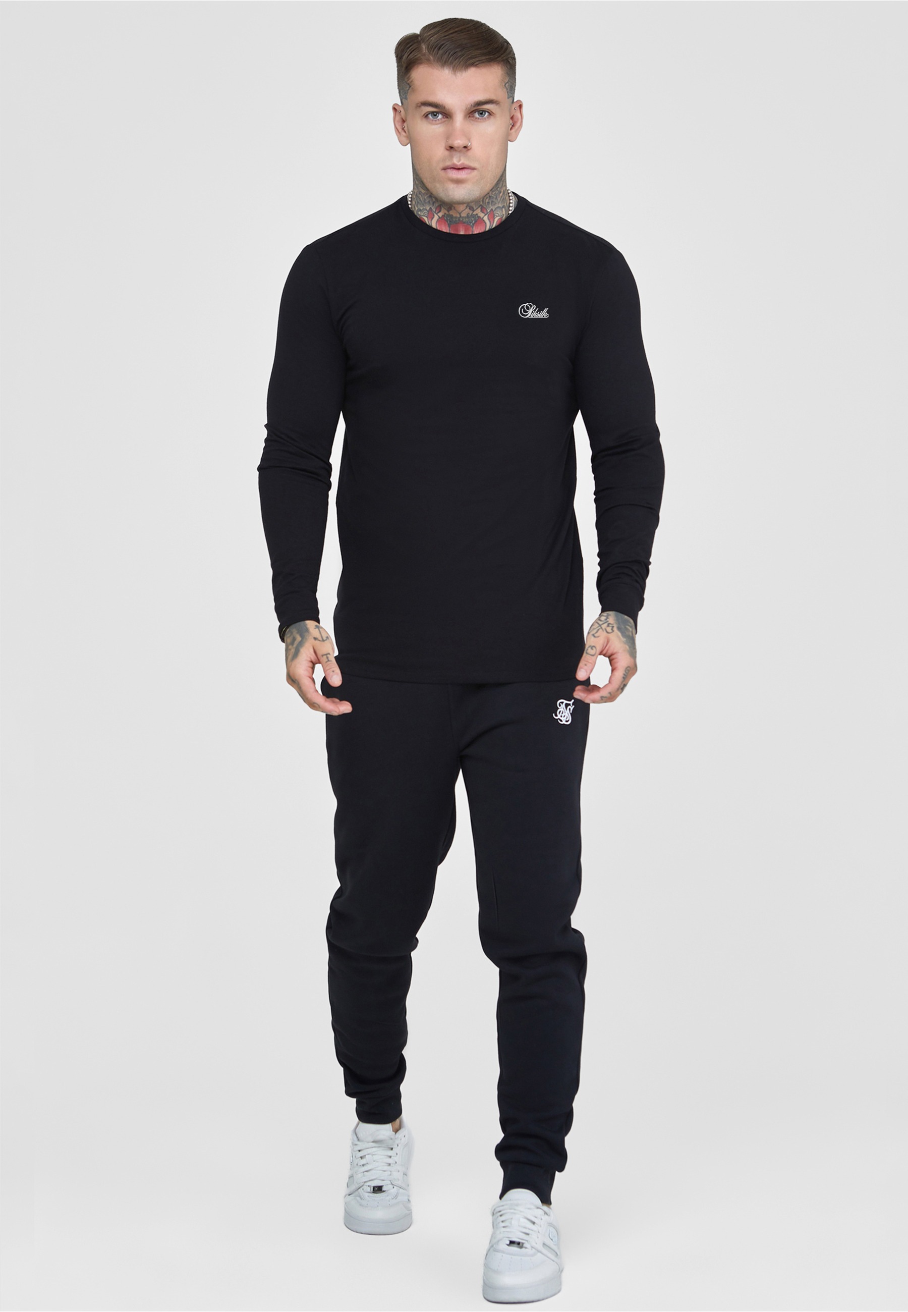 Siksilk Langarmshirt »SikSilk Essentials LS T-Shirt« 1