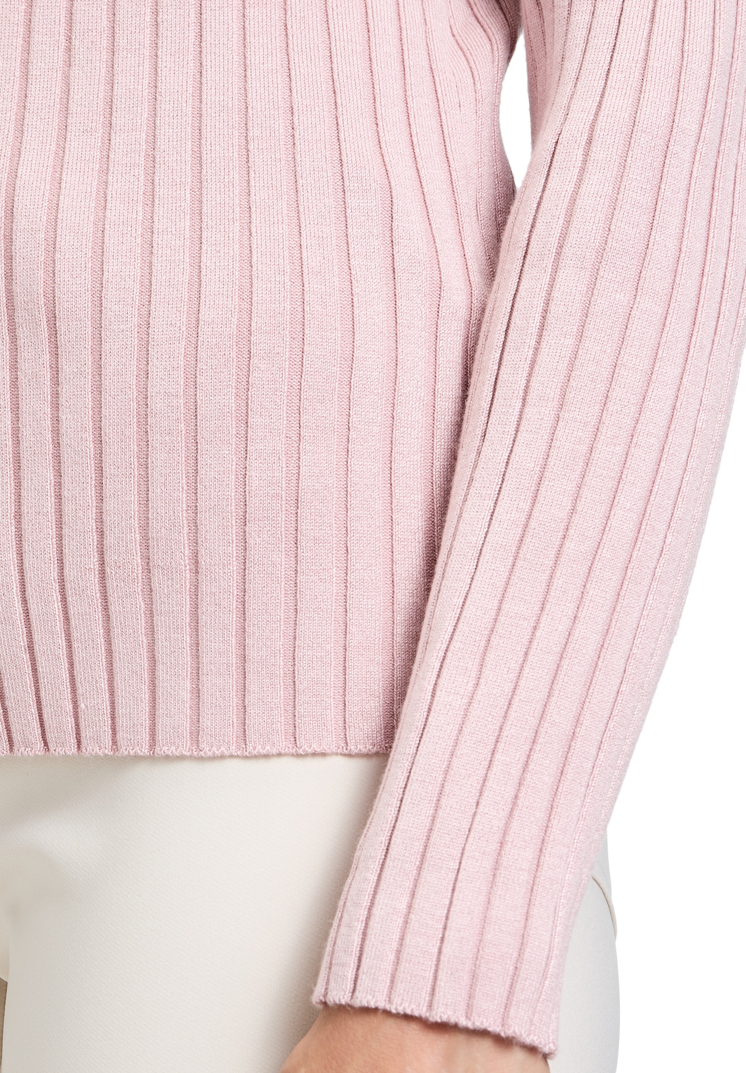 Betty Barclay Strickpullover »Betty Barclay Damen Feinstrickpullover mit Rippenstruktur«, (1 tlg.), Kragen
