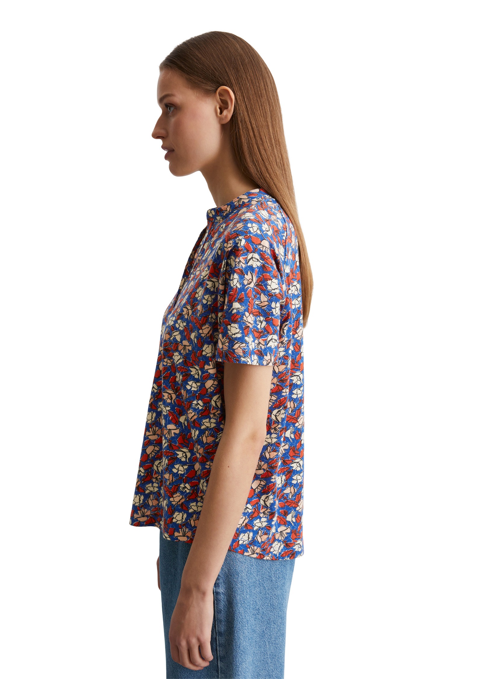 Marc OPolo T-Shirt "aus bedrucktem Single Jersey" günstig online kaufen