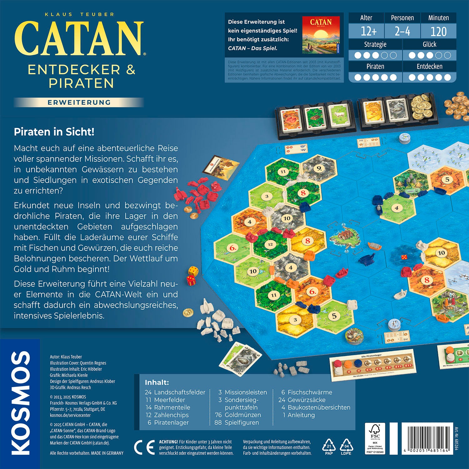 Kosmos Spiel »CATAN Entdecker & Piraten«, Made in Germany
