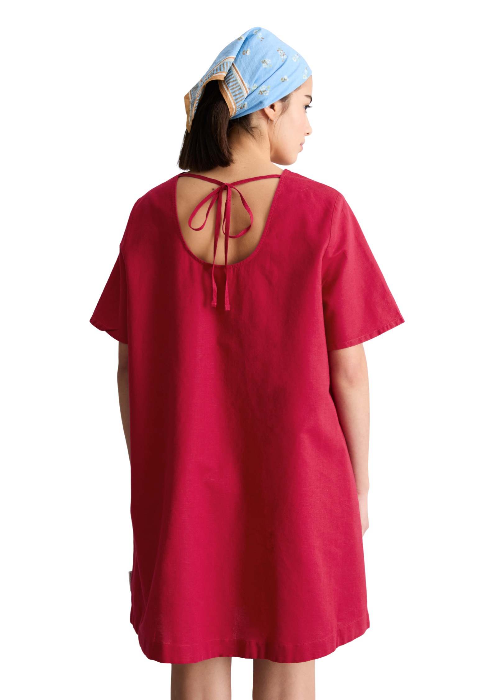 Marc OPolo DENIM Midikleid Eingrifftaschen relaxed aus Leinen-Baumwolle-Mix günstig online kaufen